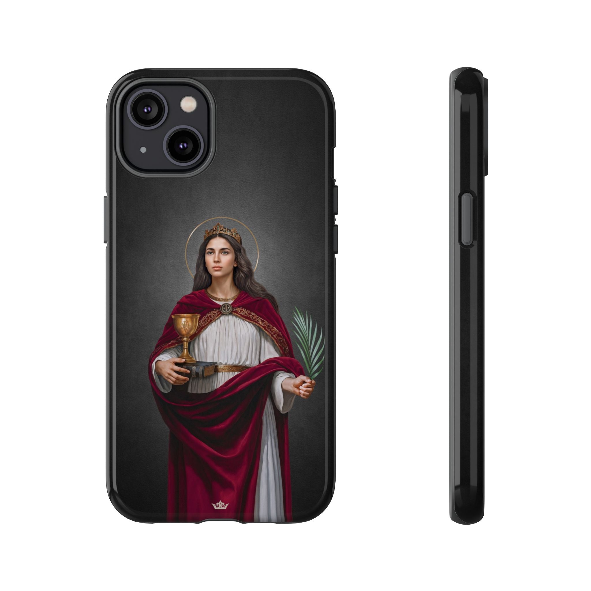 St. Barbara Hard Phone Case (Dark)