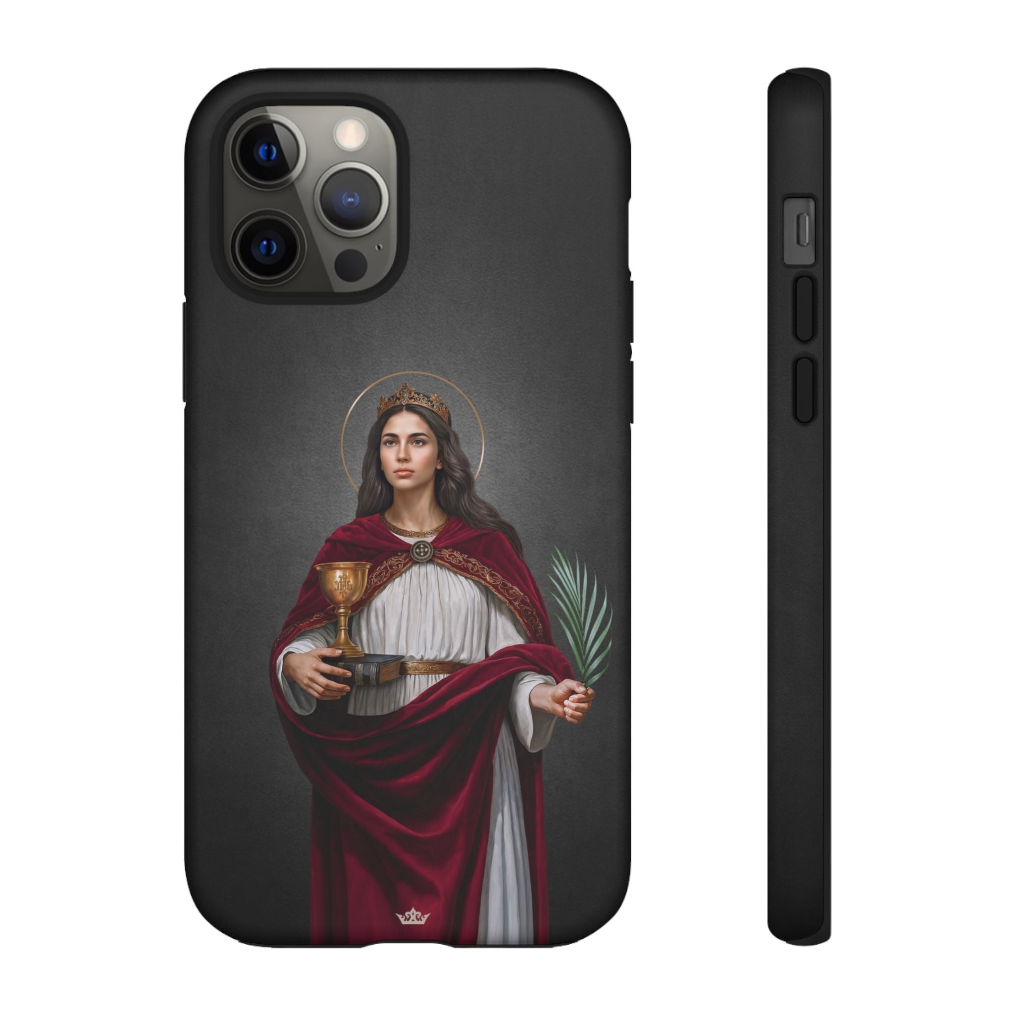 St. Barbara Hard Phone Case (Dark)