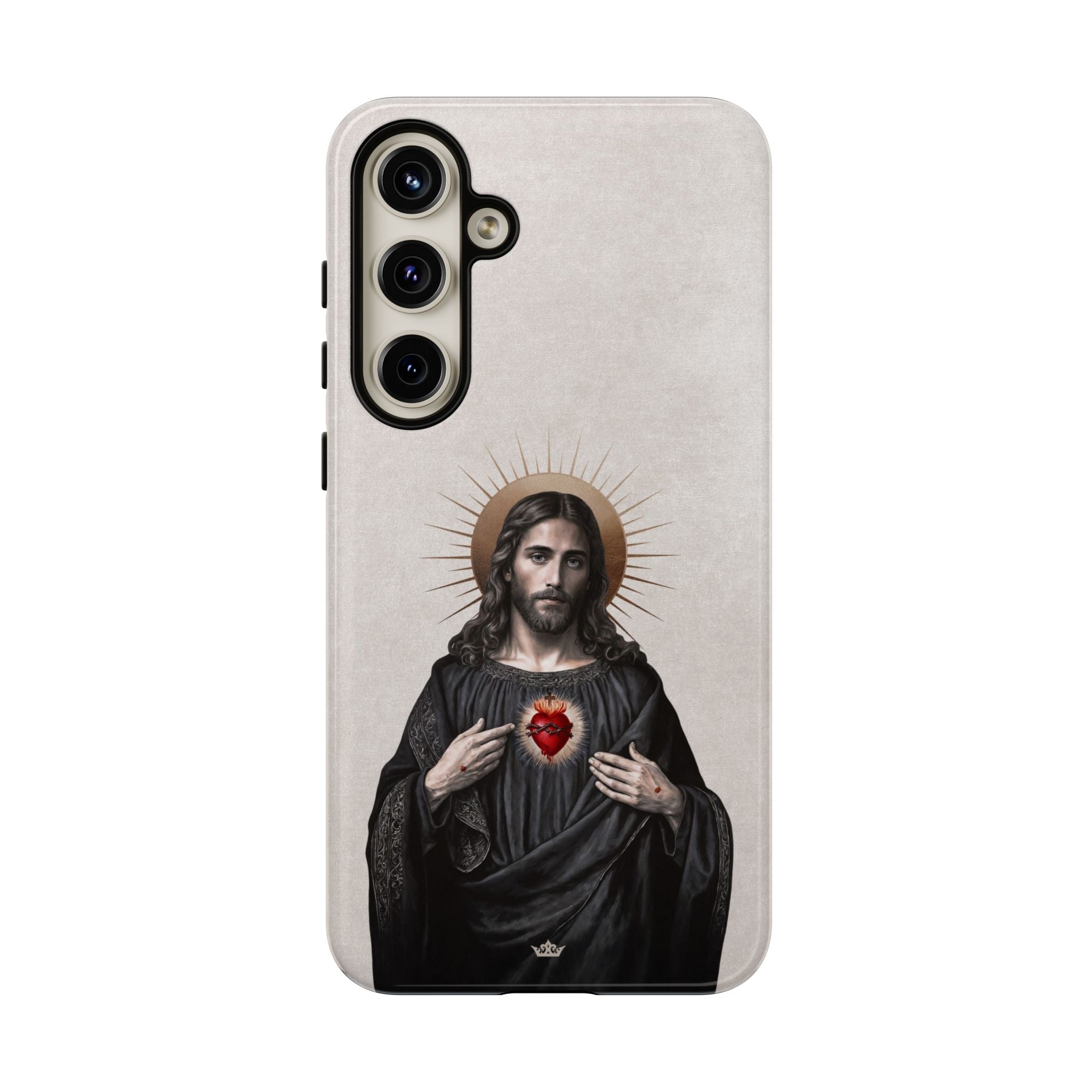 Sacred Heart of Jesus Hard Phone Case (Vintage Ivory)