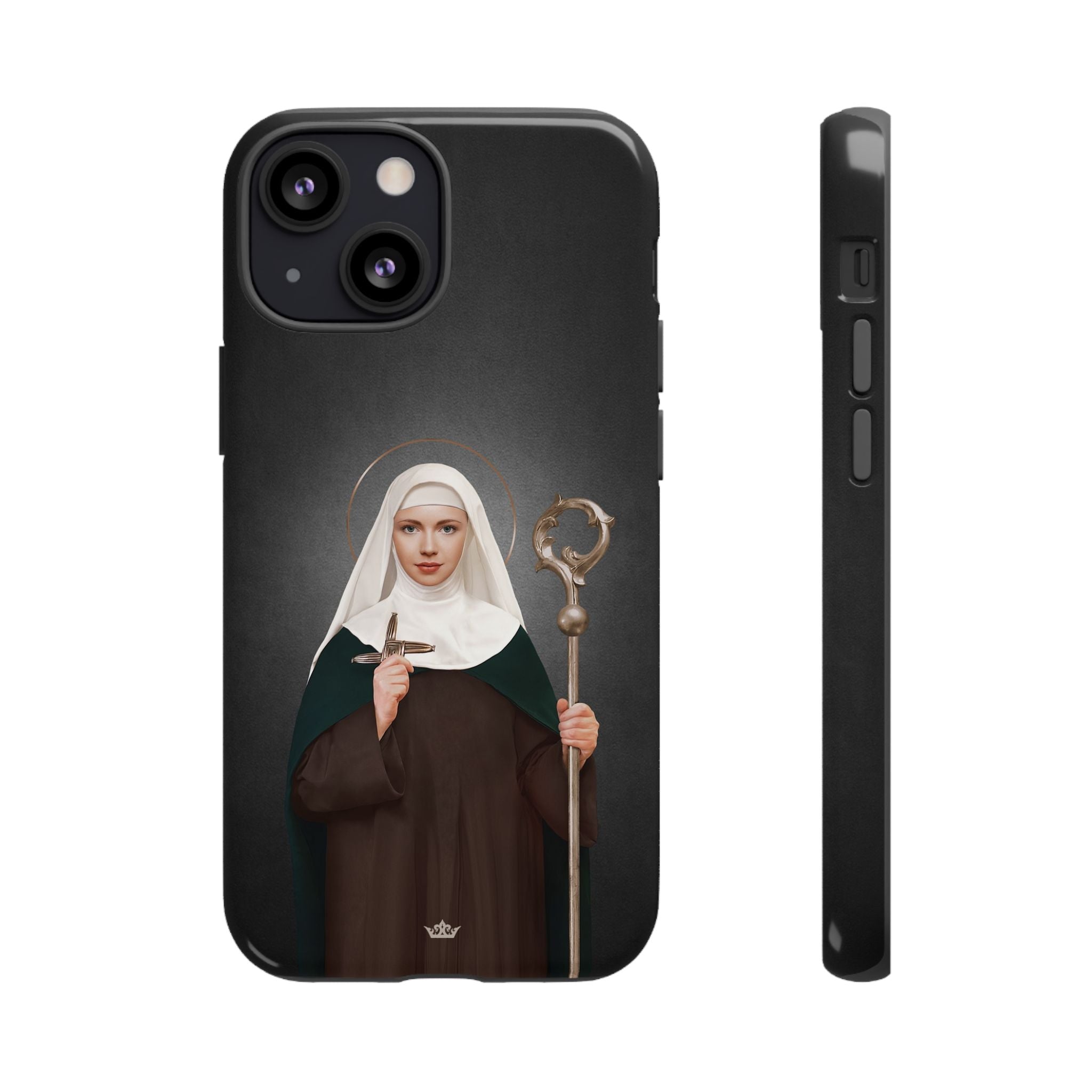 St. Brigid of Ireland Hard Phone Case (Dark)