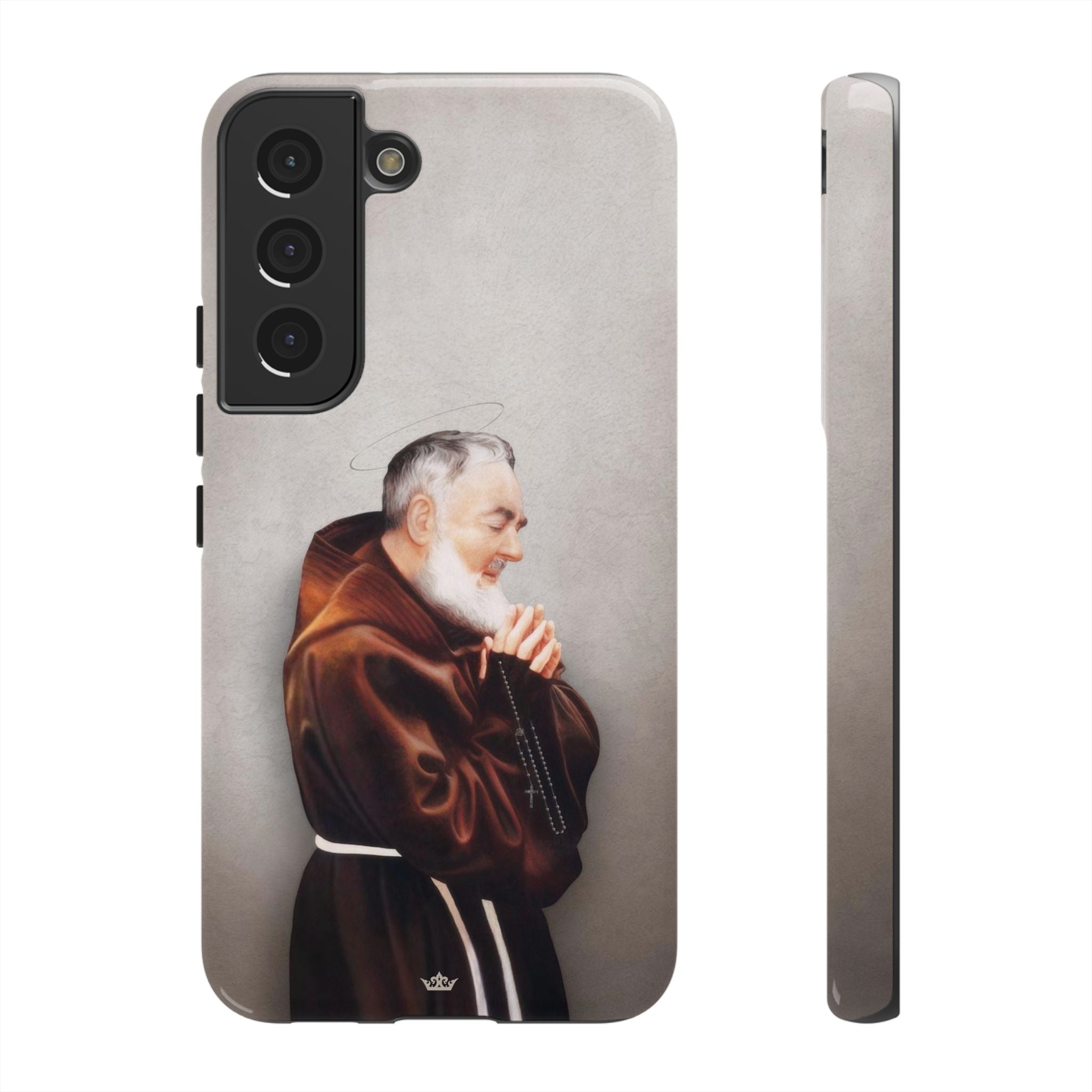 St. Padre Pio Hard Phone Case (Light)