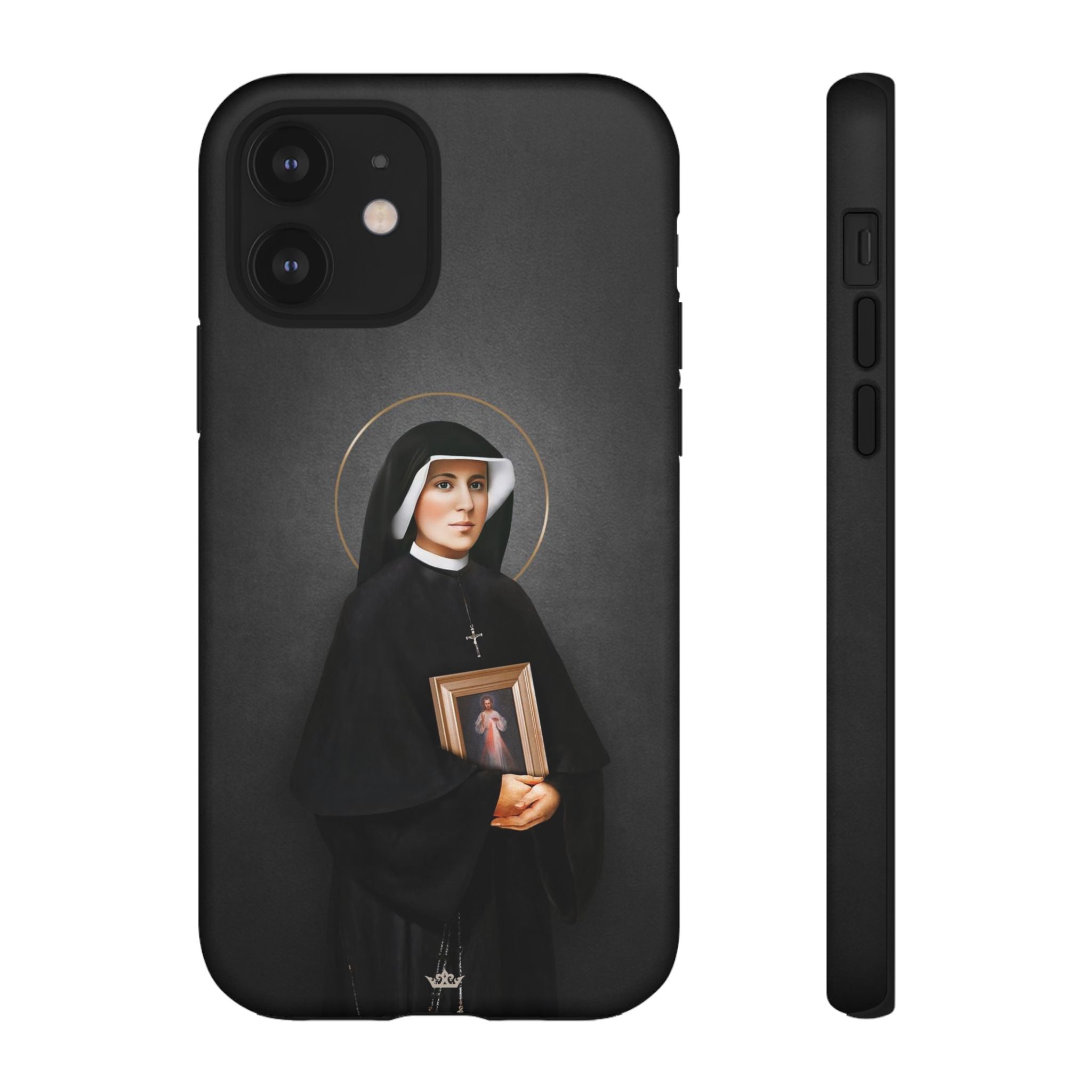 St. Faustina Hard Phone Case (Dark)