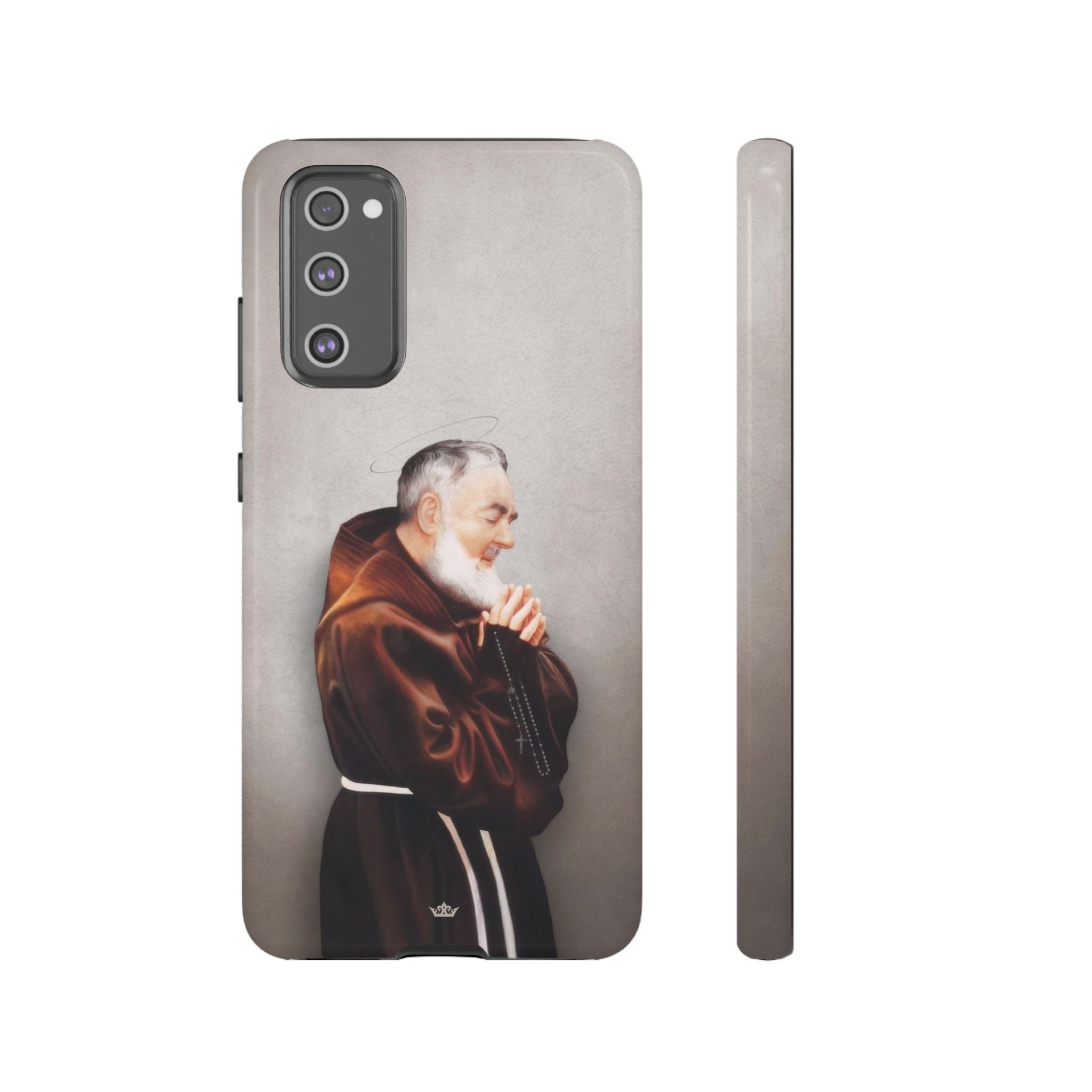 St. Padre Pio Hard Phone Case (Light)