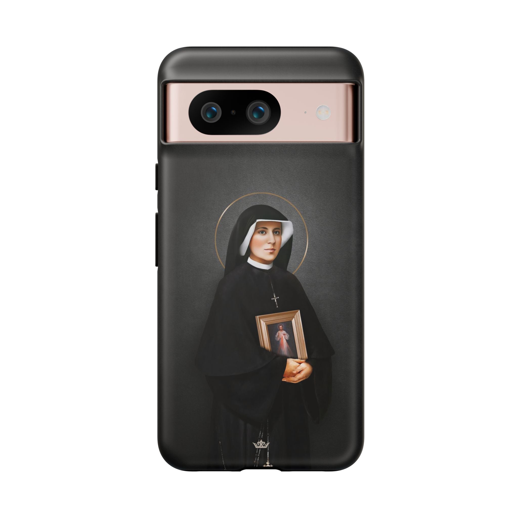 St. Faustina Hard Phone Case (Dark)