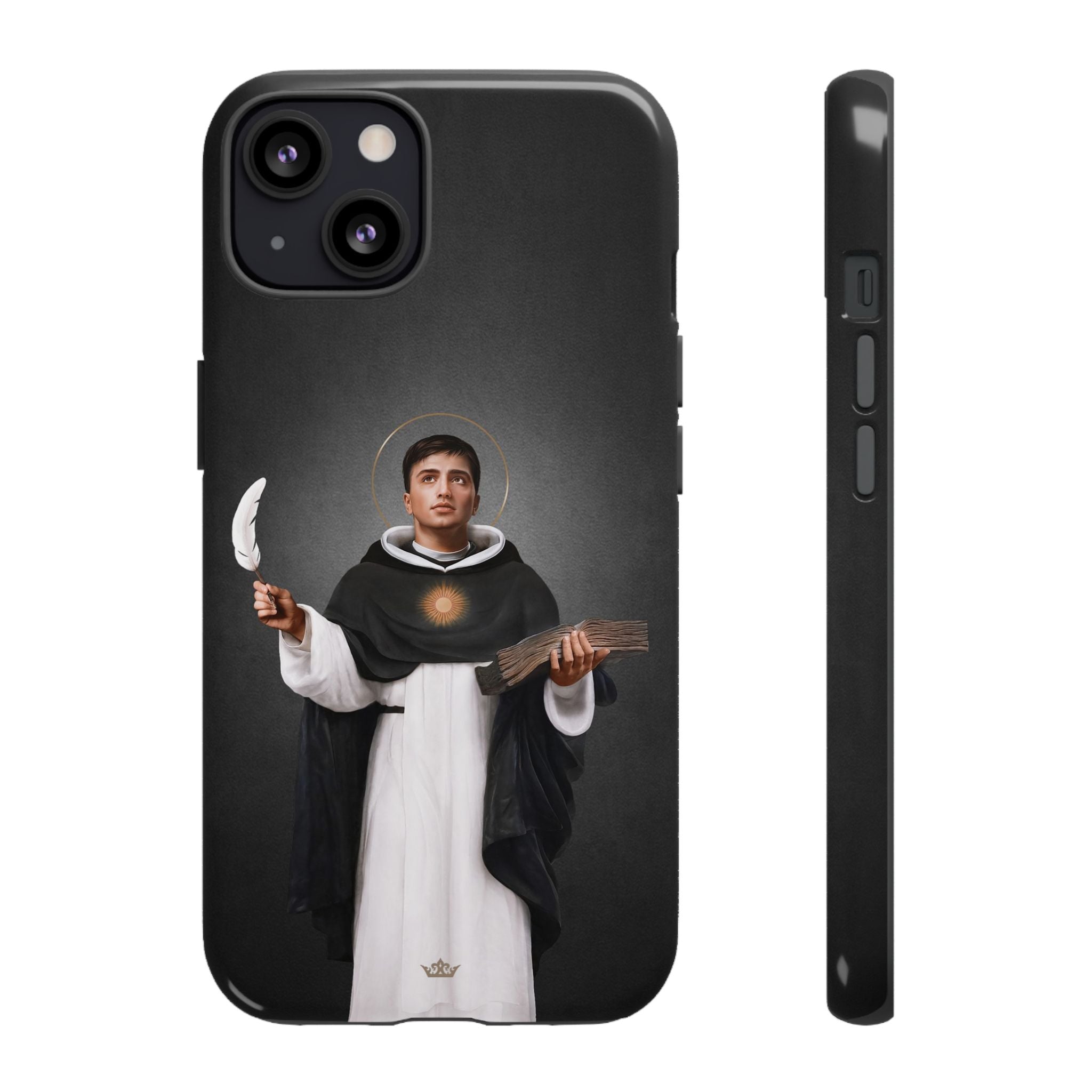 St. Thomas Aquinas Hard Phone Case (Dark)