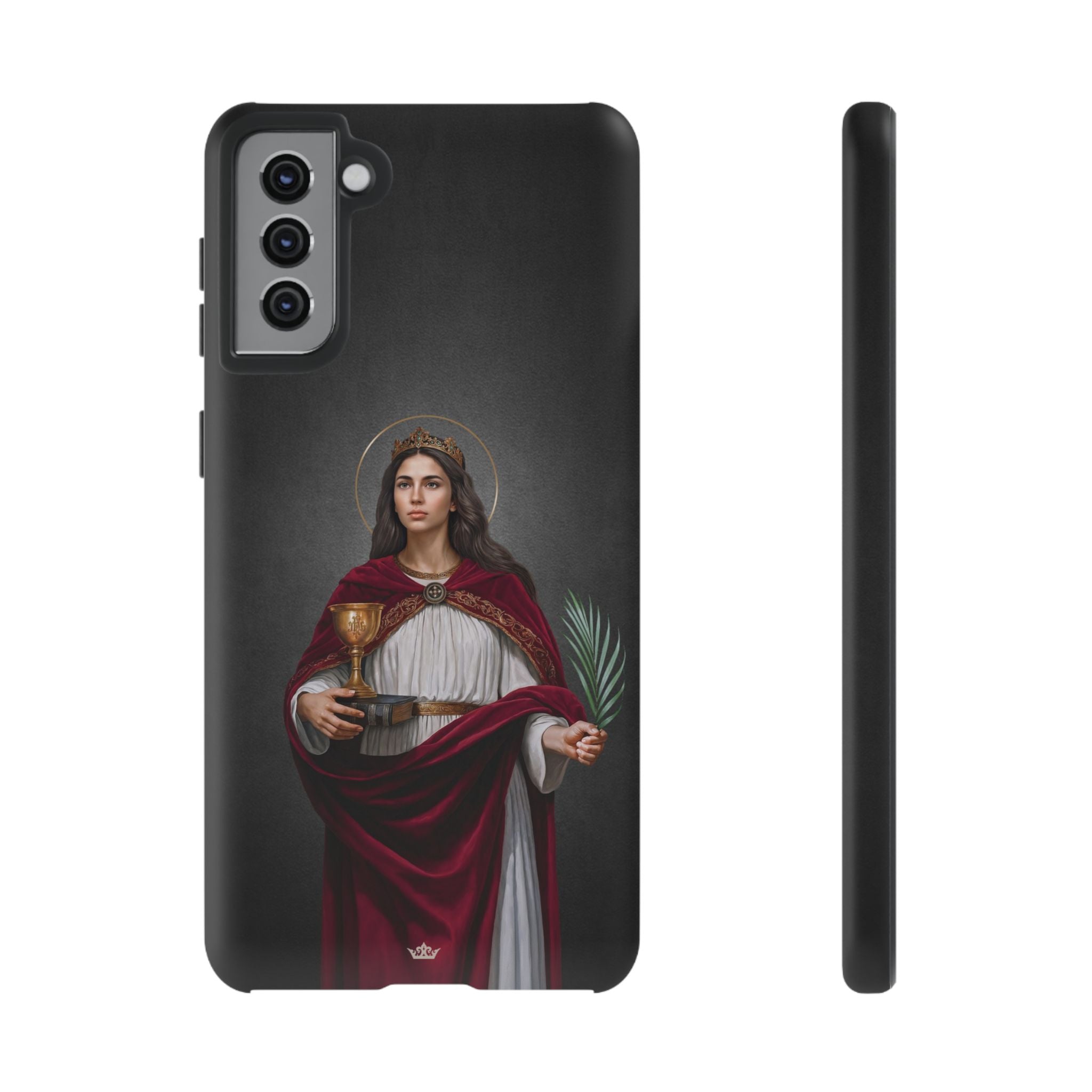 St. Barbara Hard Phone Case (Dark)