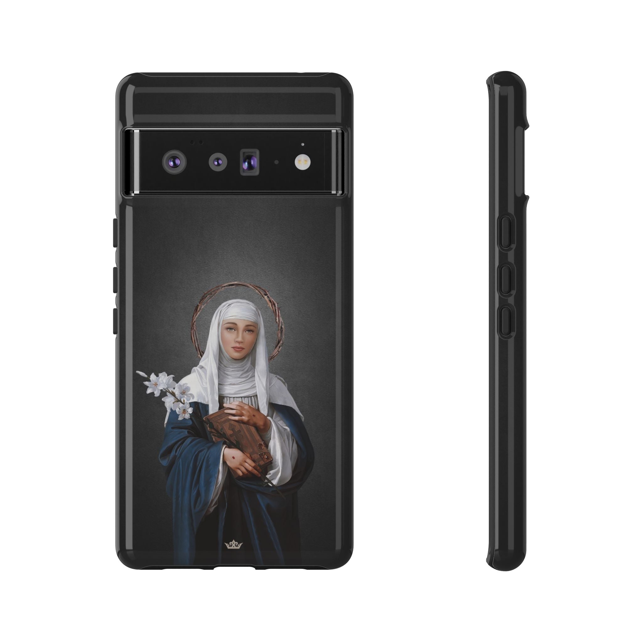 St. Catherine of Siena Hard Phone Case (Dark)