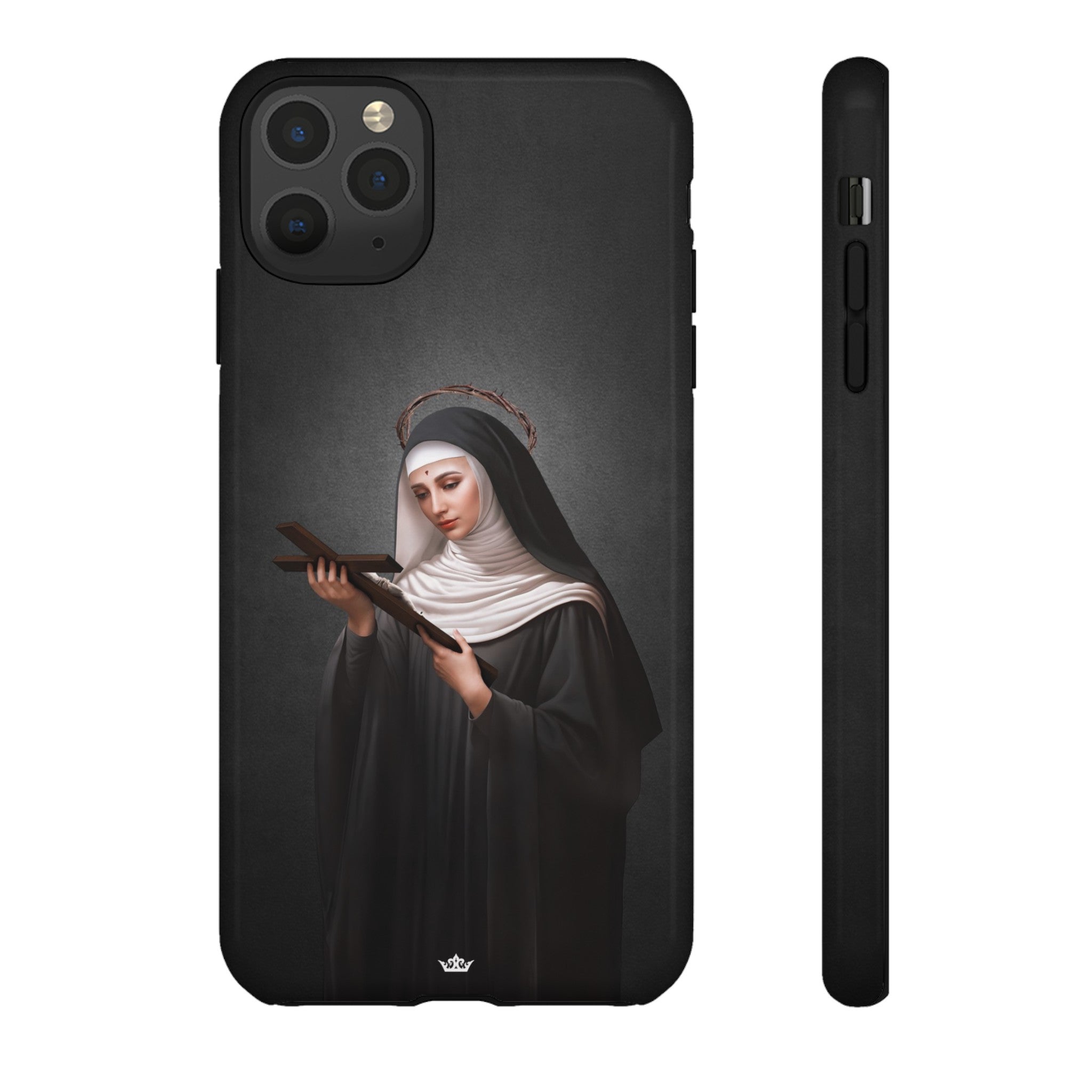 St. Rita of Cascia Hard Phone Case (Dark)