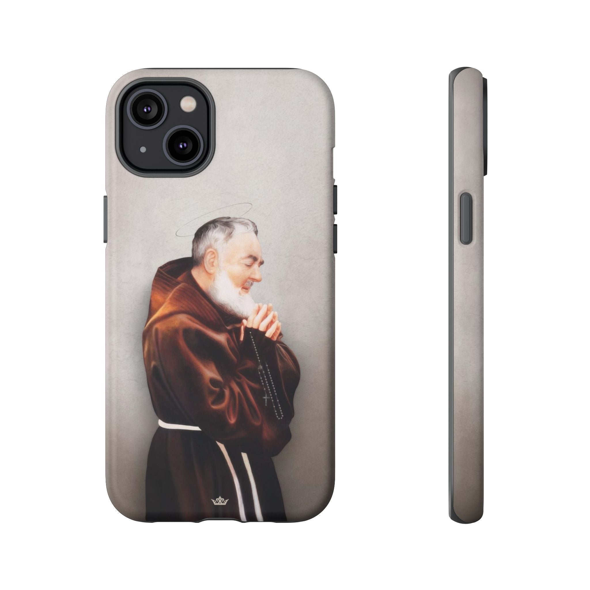 St. Padre Pio Hard Phone Case (Light)