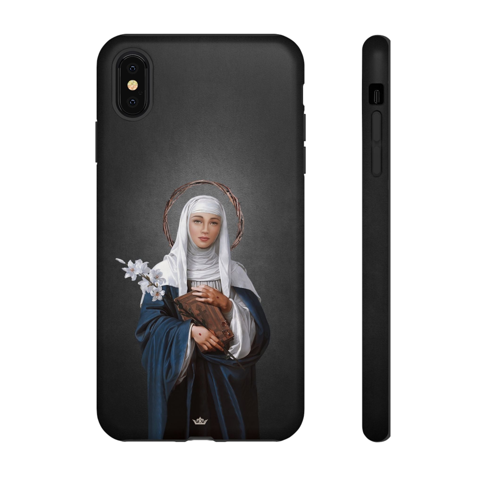 St. Catherine of Siena Hard Phone Case (Dark)