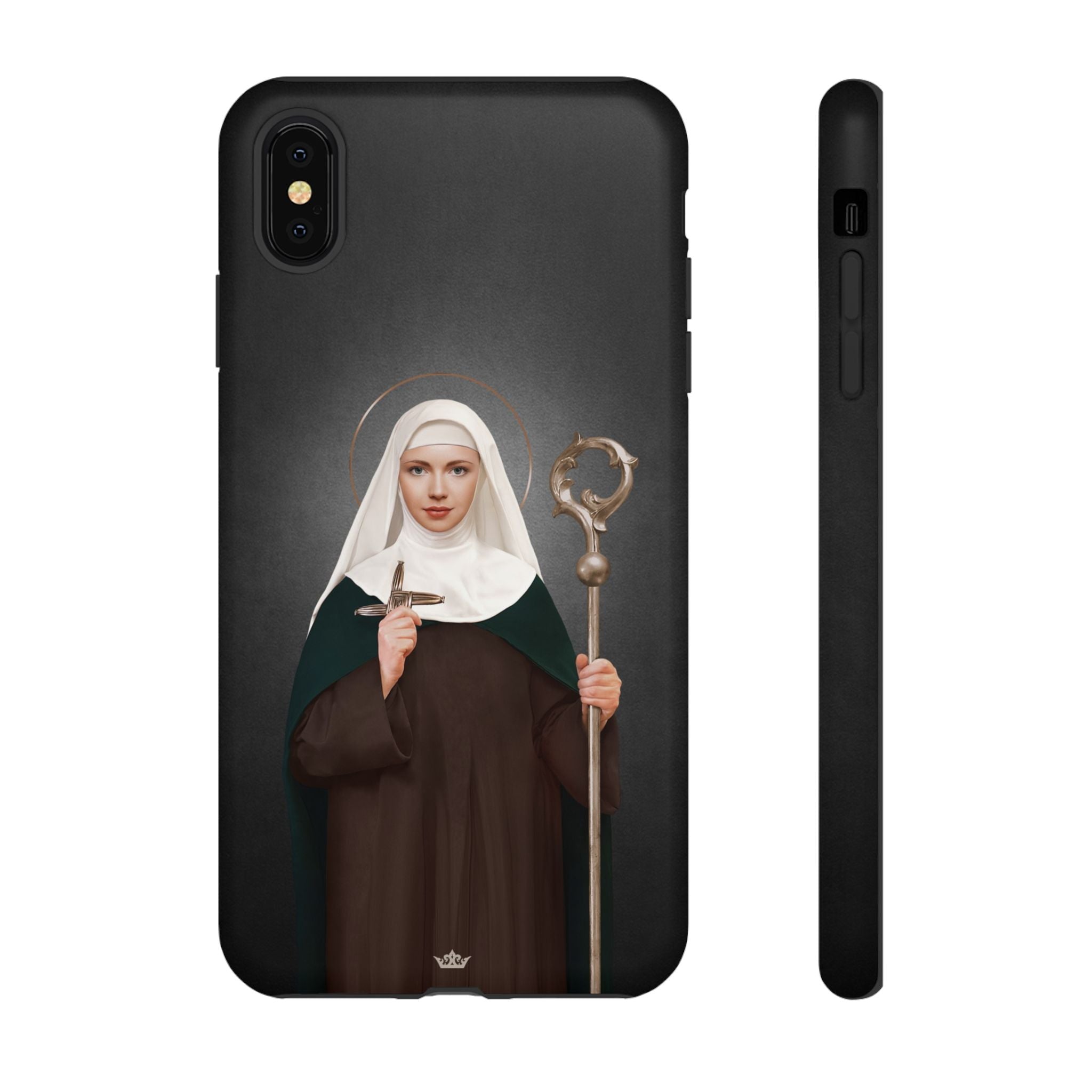 St. Brigid of Ireland Hard Phone Case (Dark)