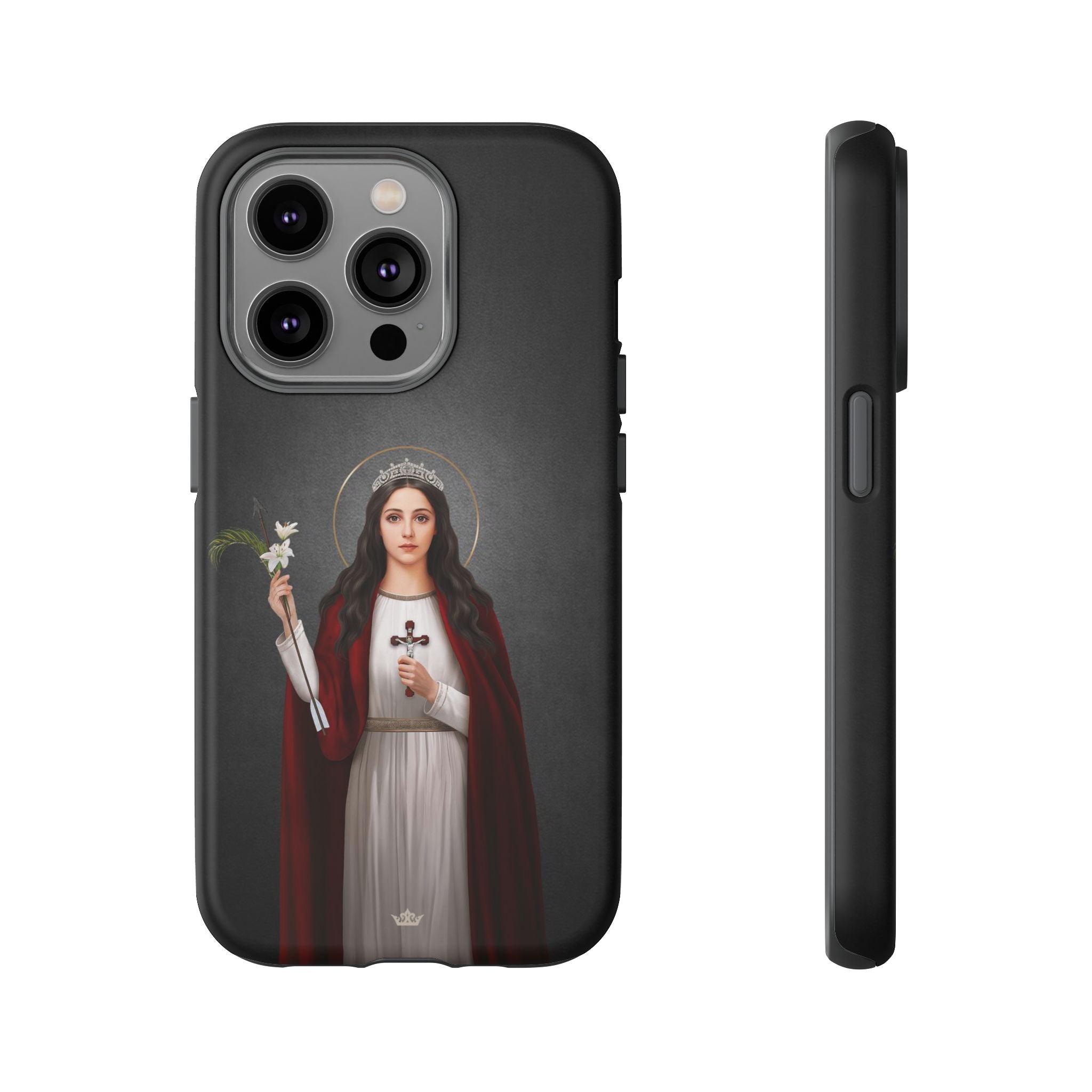 St. Philomena Hard Phone Case (Dark)