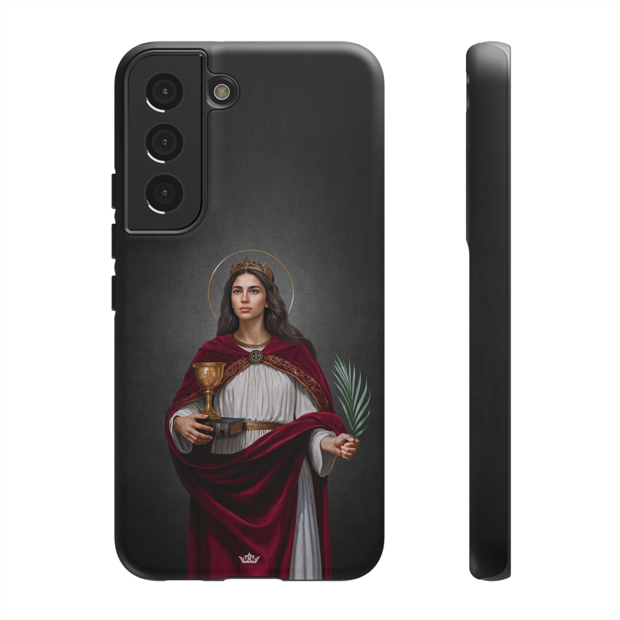 St. Barbara Hard Phone Case (Dark)