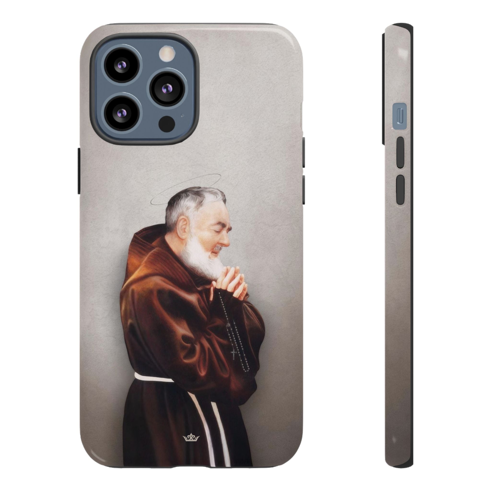 St. Padre Pio Hard Phone Case (Light)