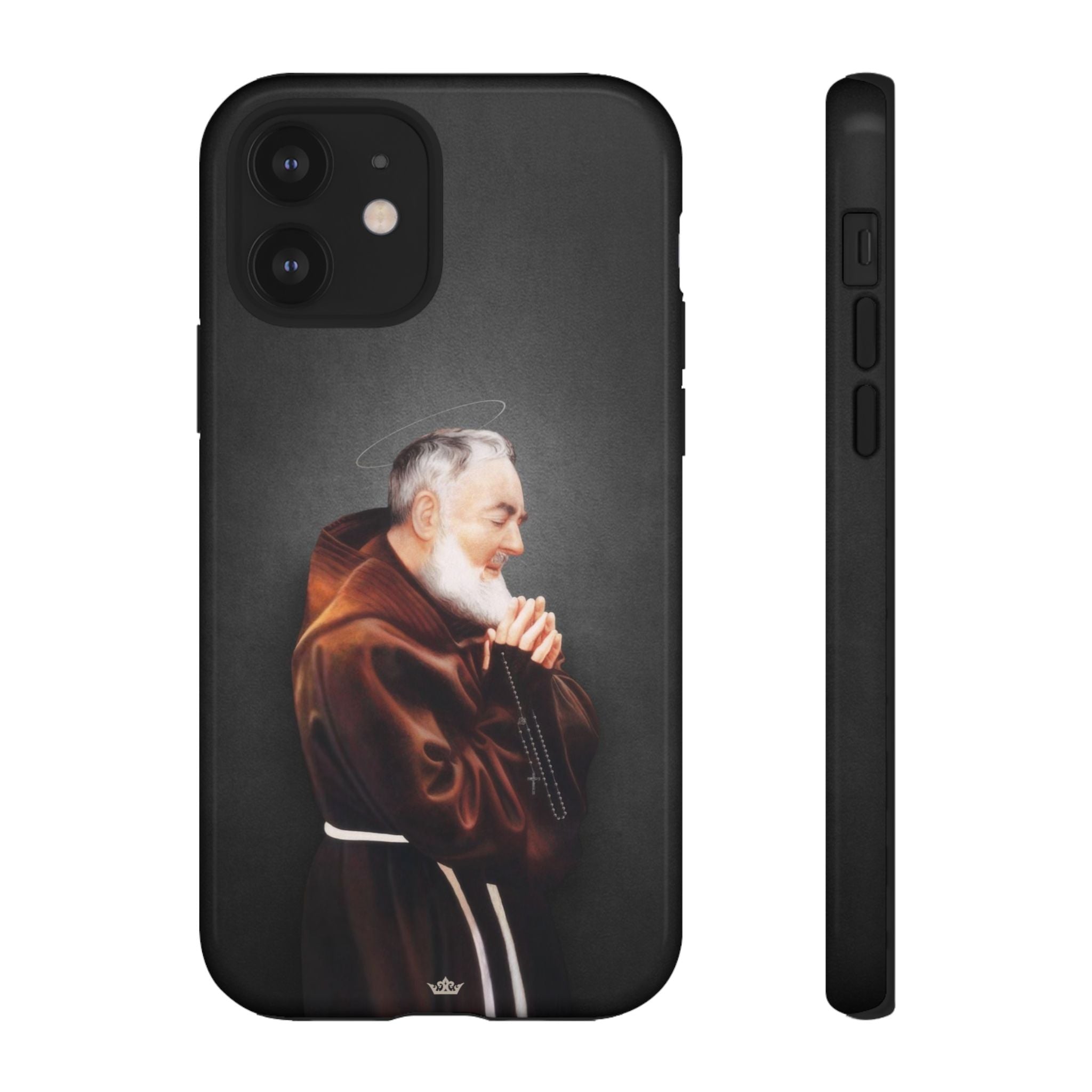 St. Padre Pio Hard Phone Case (Dark)