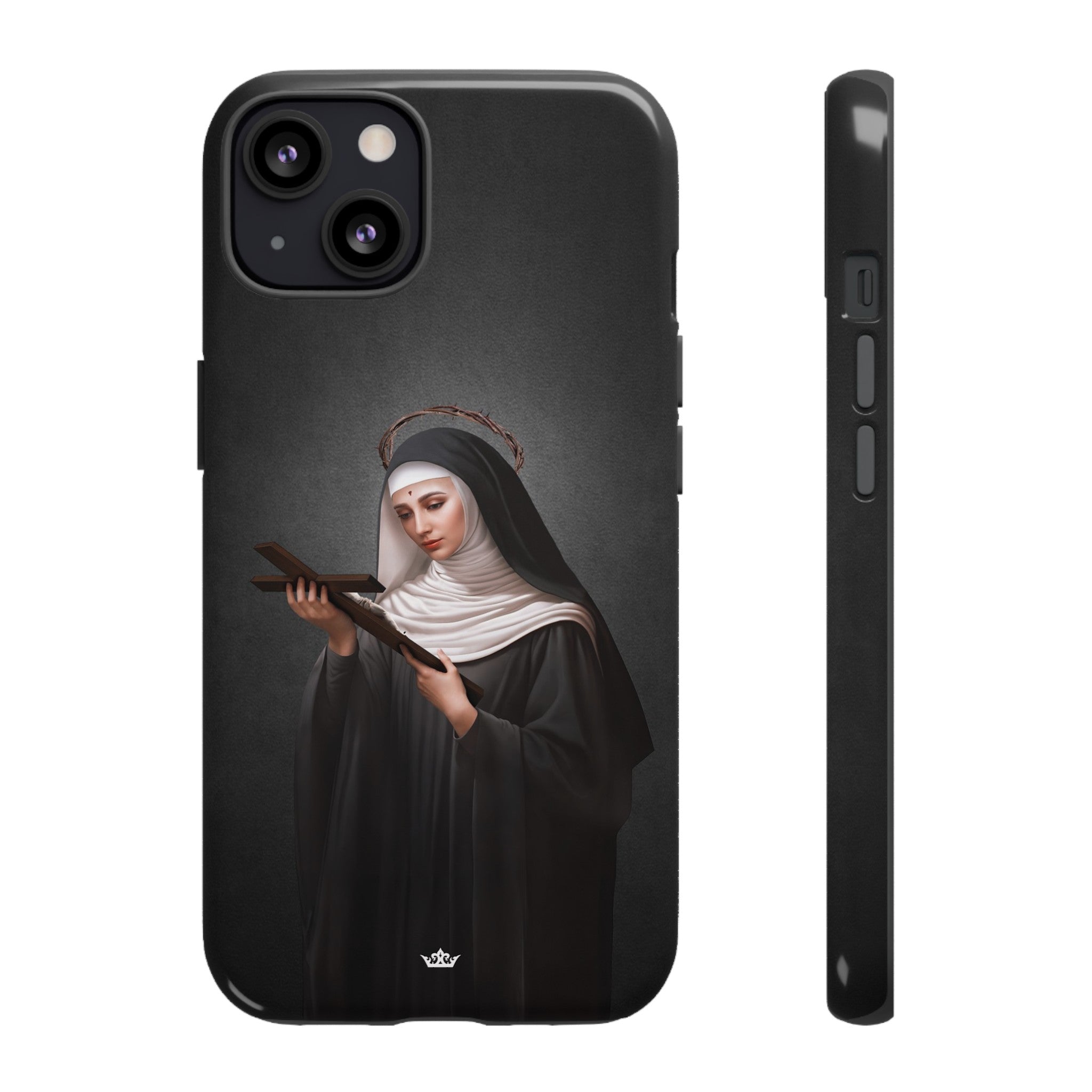 St. Rita of Cascia Hard Phone Case (Dark)