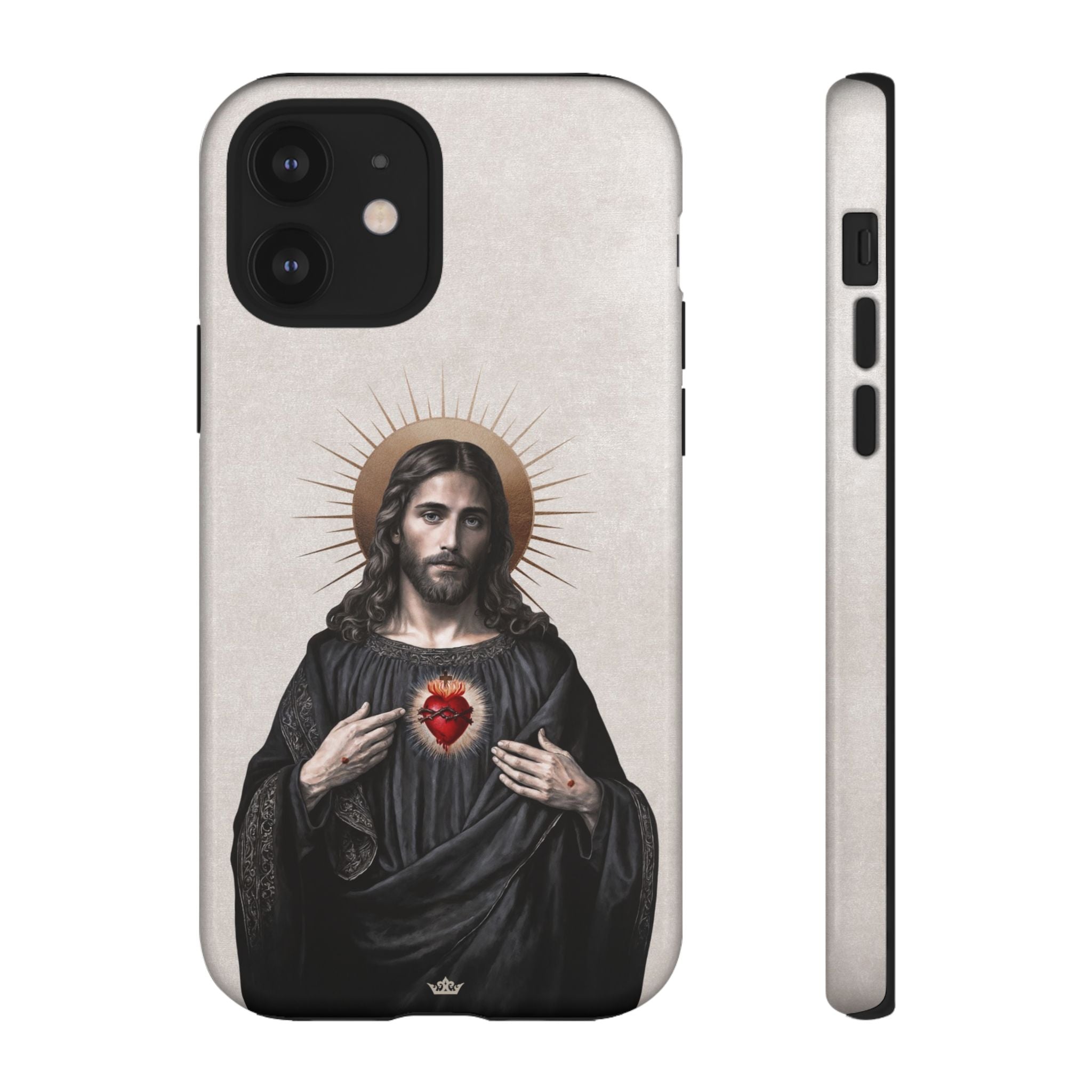 Sacred Heart of Jesus Hard Phone Case (Vintage Ivory)