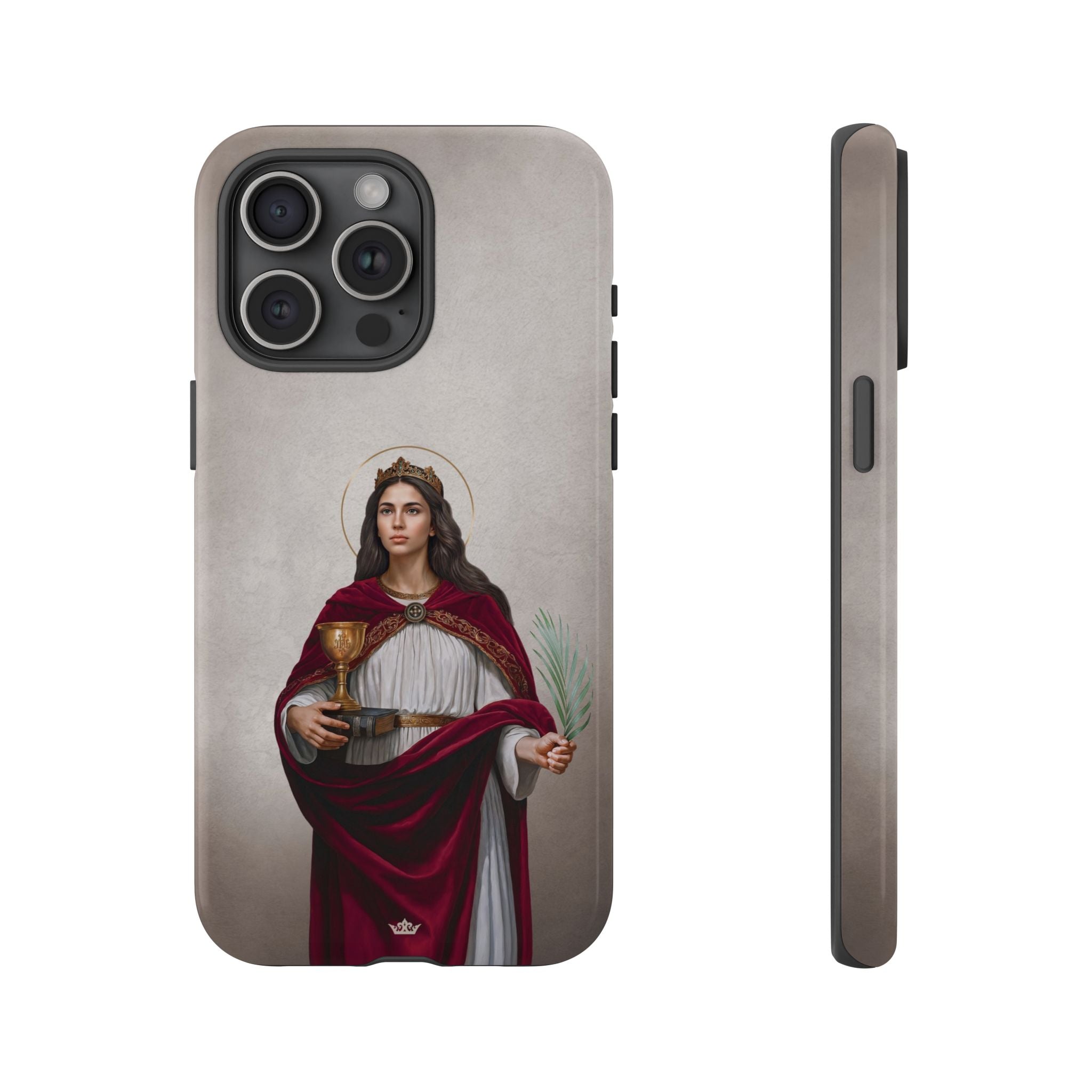 St. Barbara Hard Phone Case (Light)