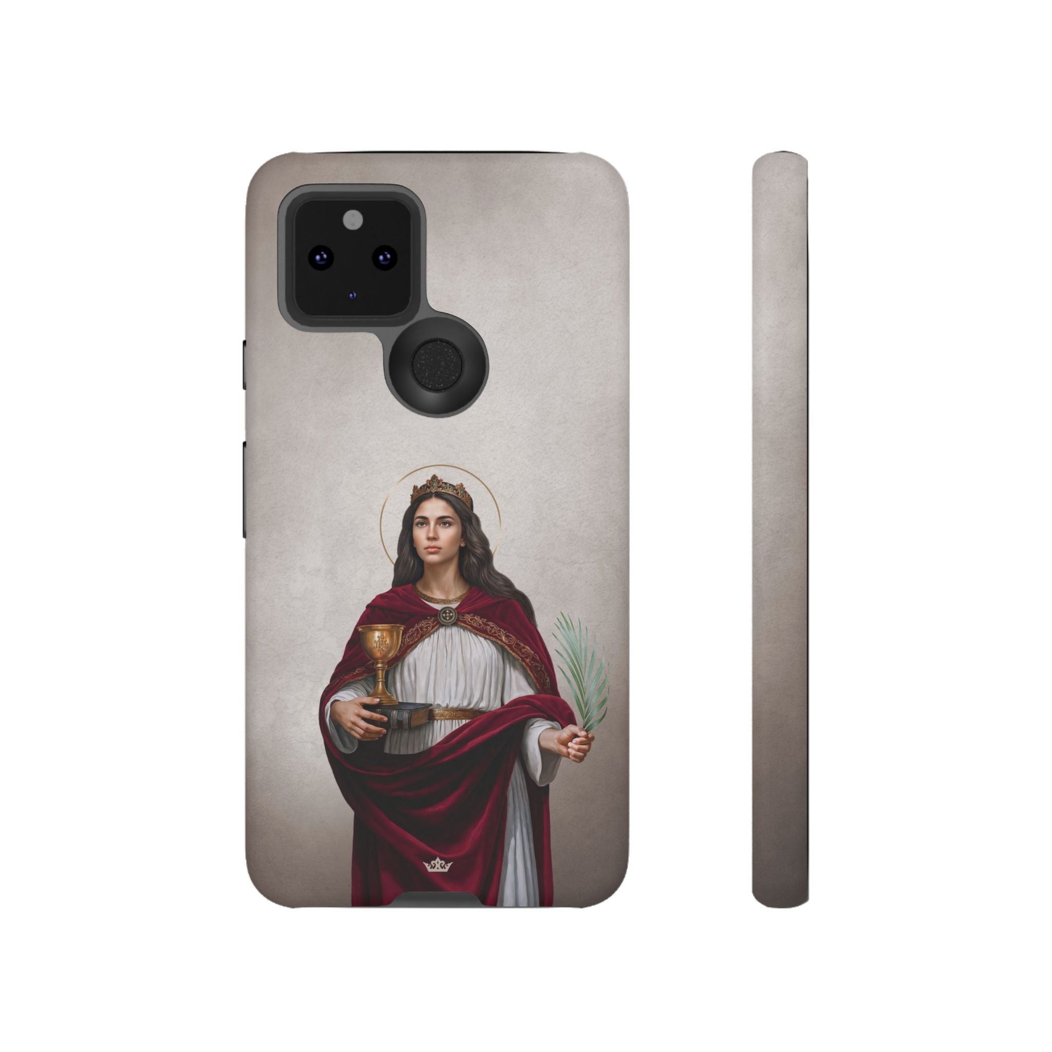 St. Barbara Hard Phone Case (Light)