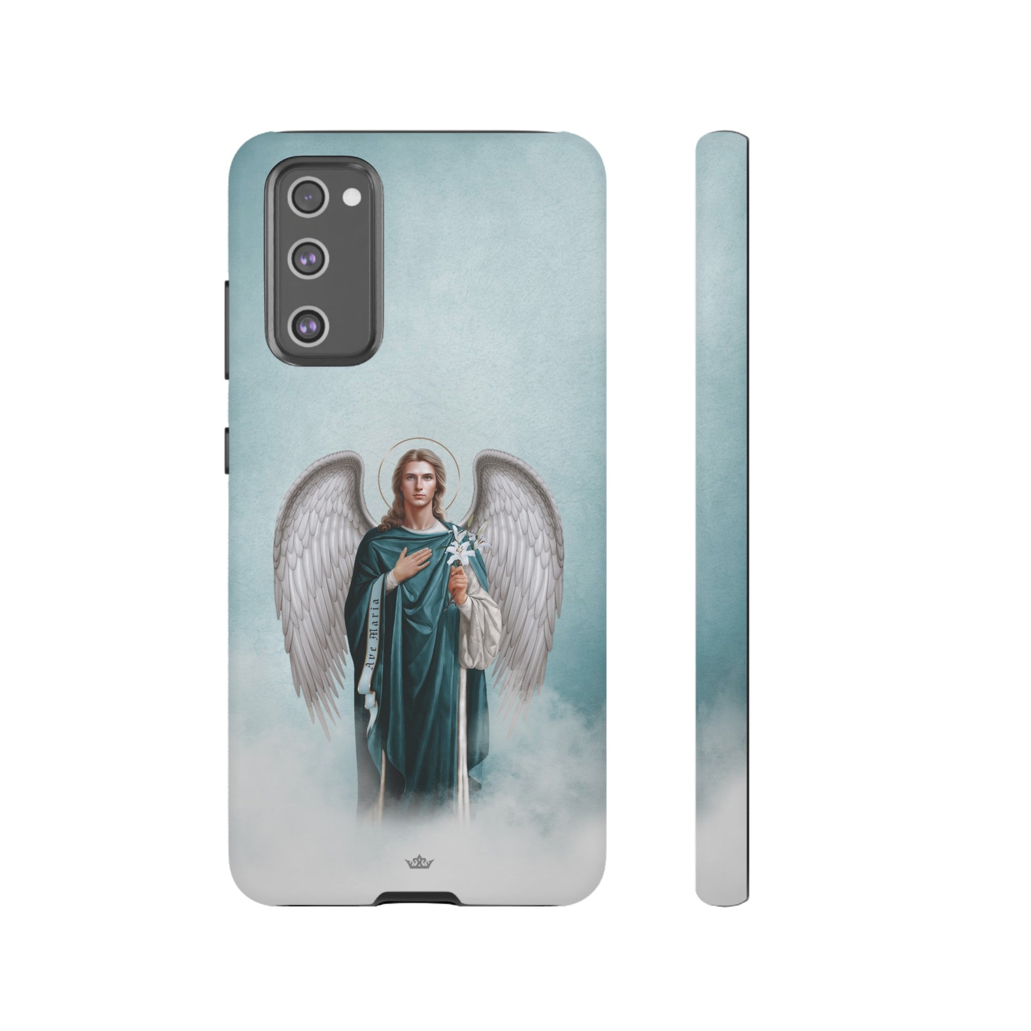 St. Gabriel the Archangel Hard Phone Case (Blue)