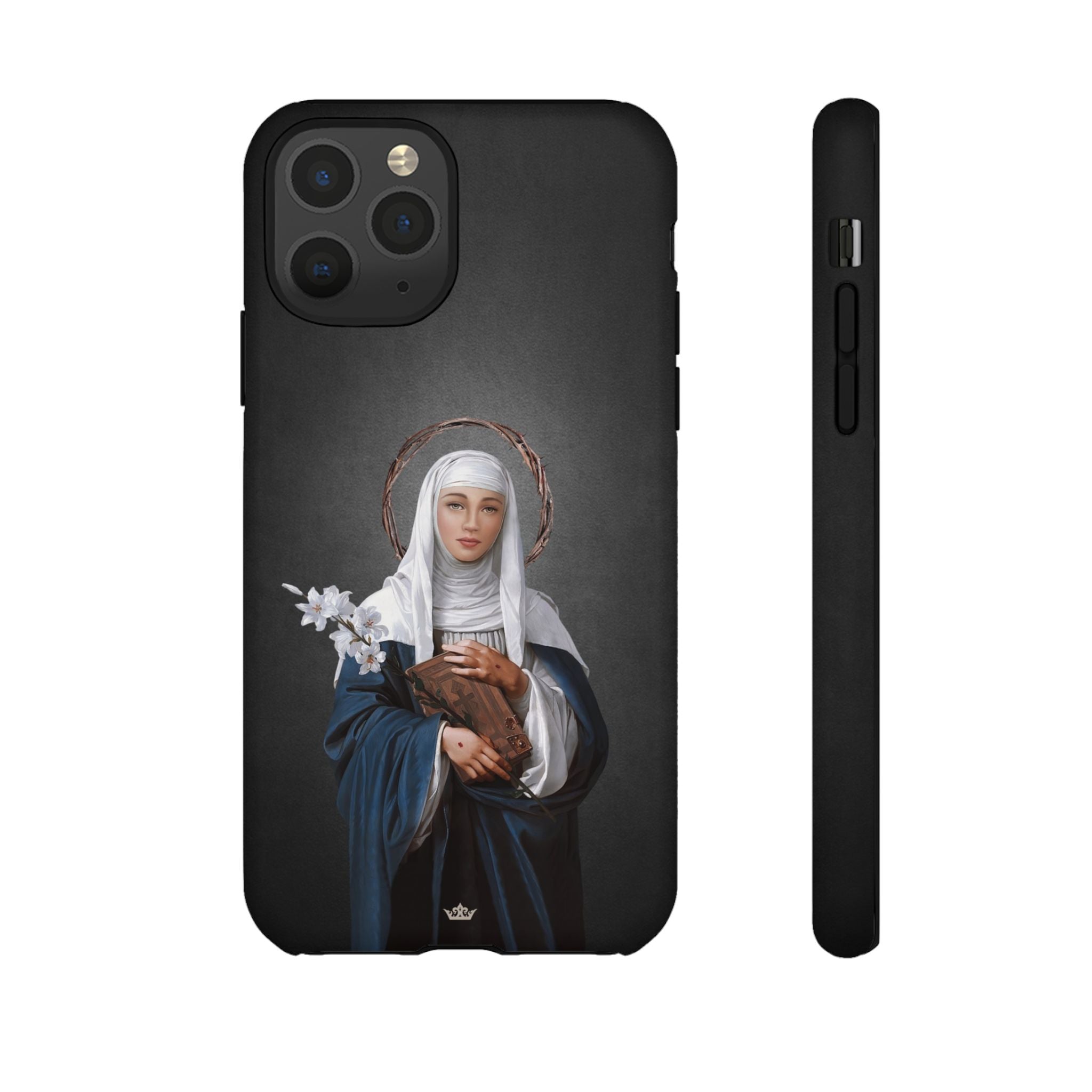 St. Catherine of Siena Hard Phone Case (Dark)