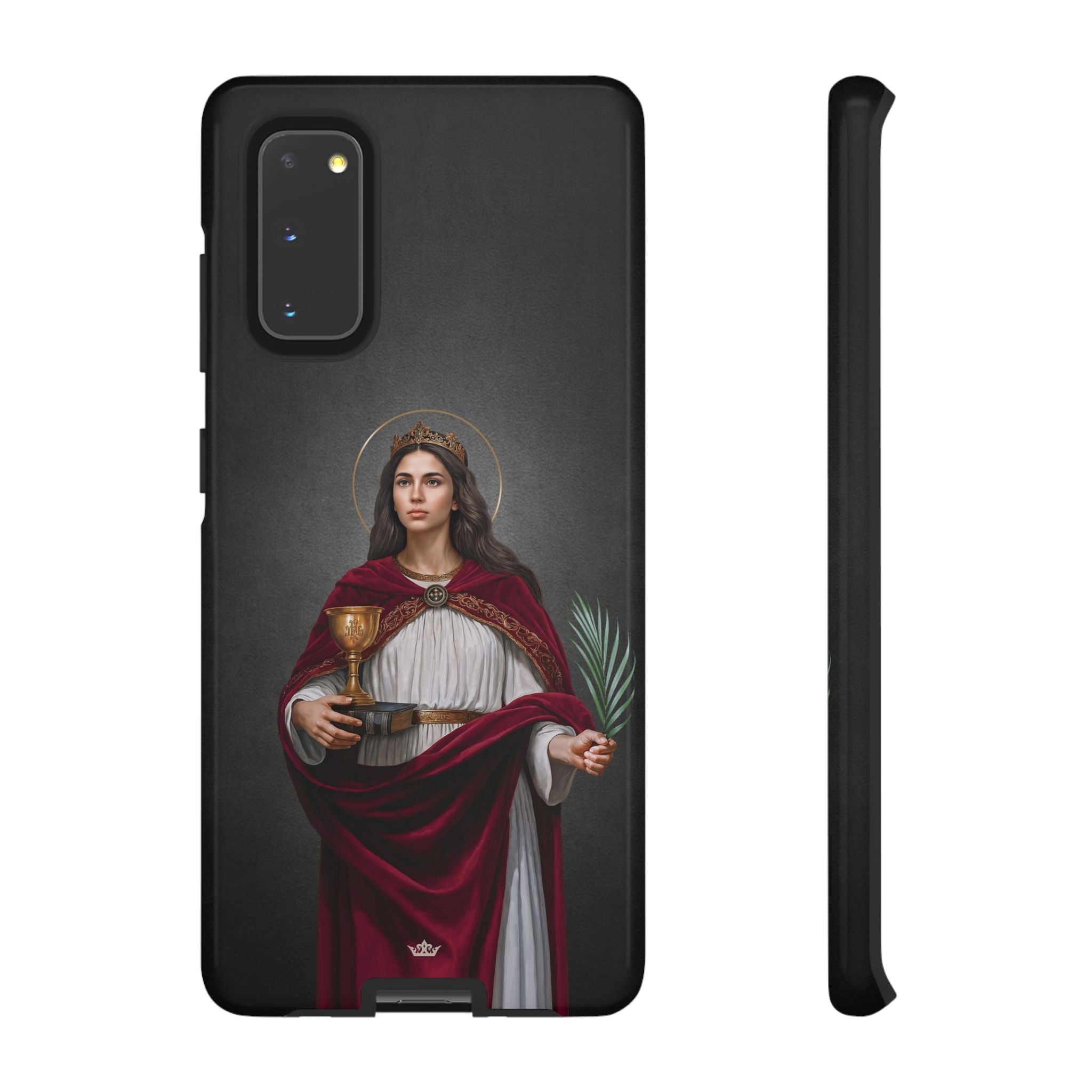 St. Barbara Hard Phone Case (Dark)