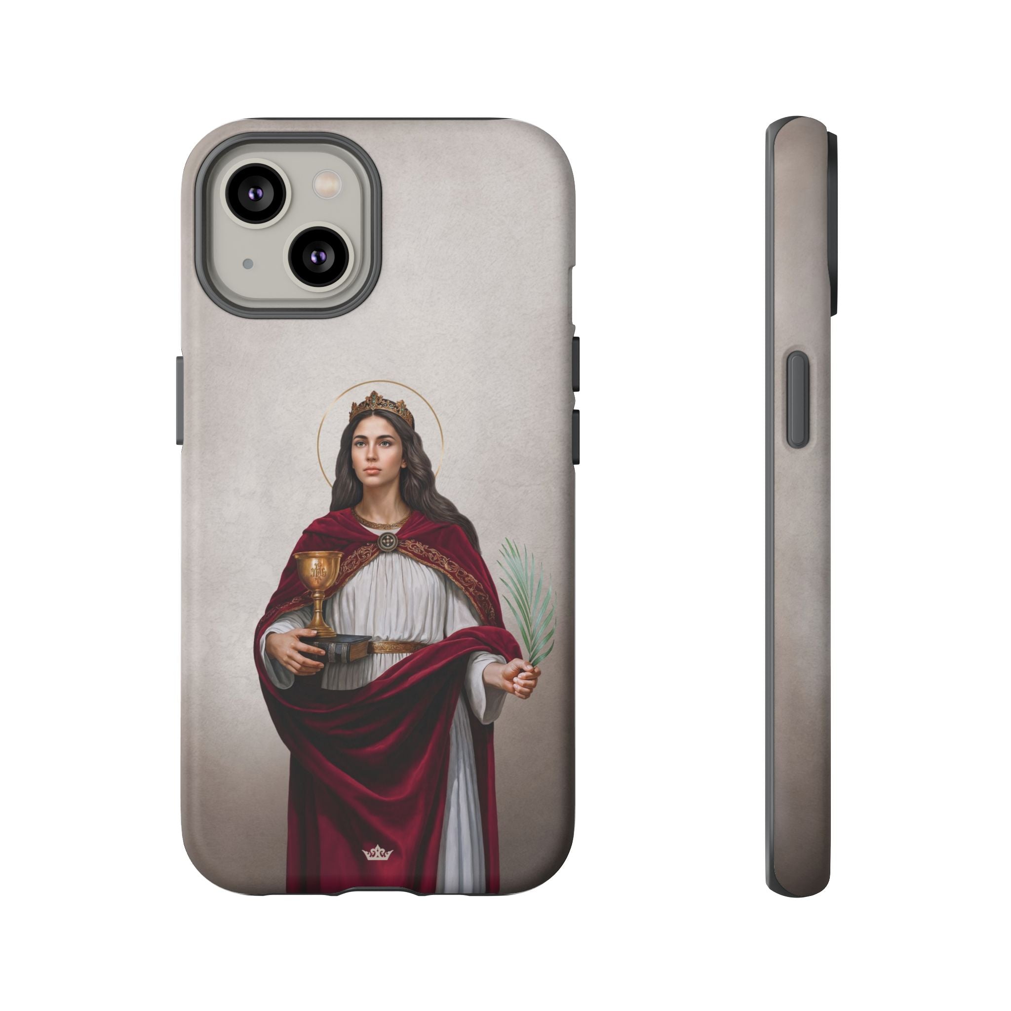 St. Barbara Hard Phone Case (Light)