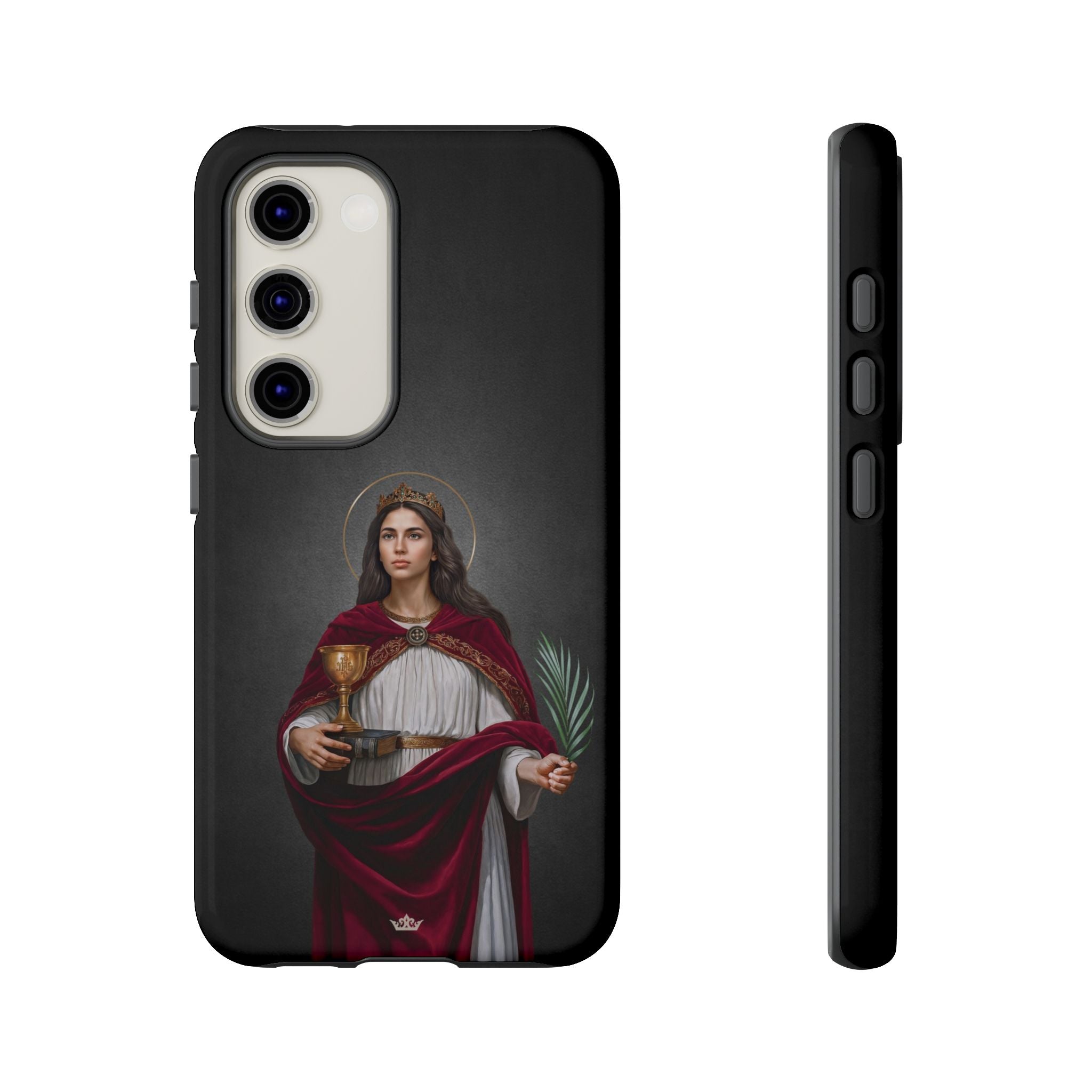 St. Barbara Hard Phone Case (Dark)