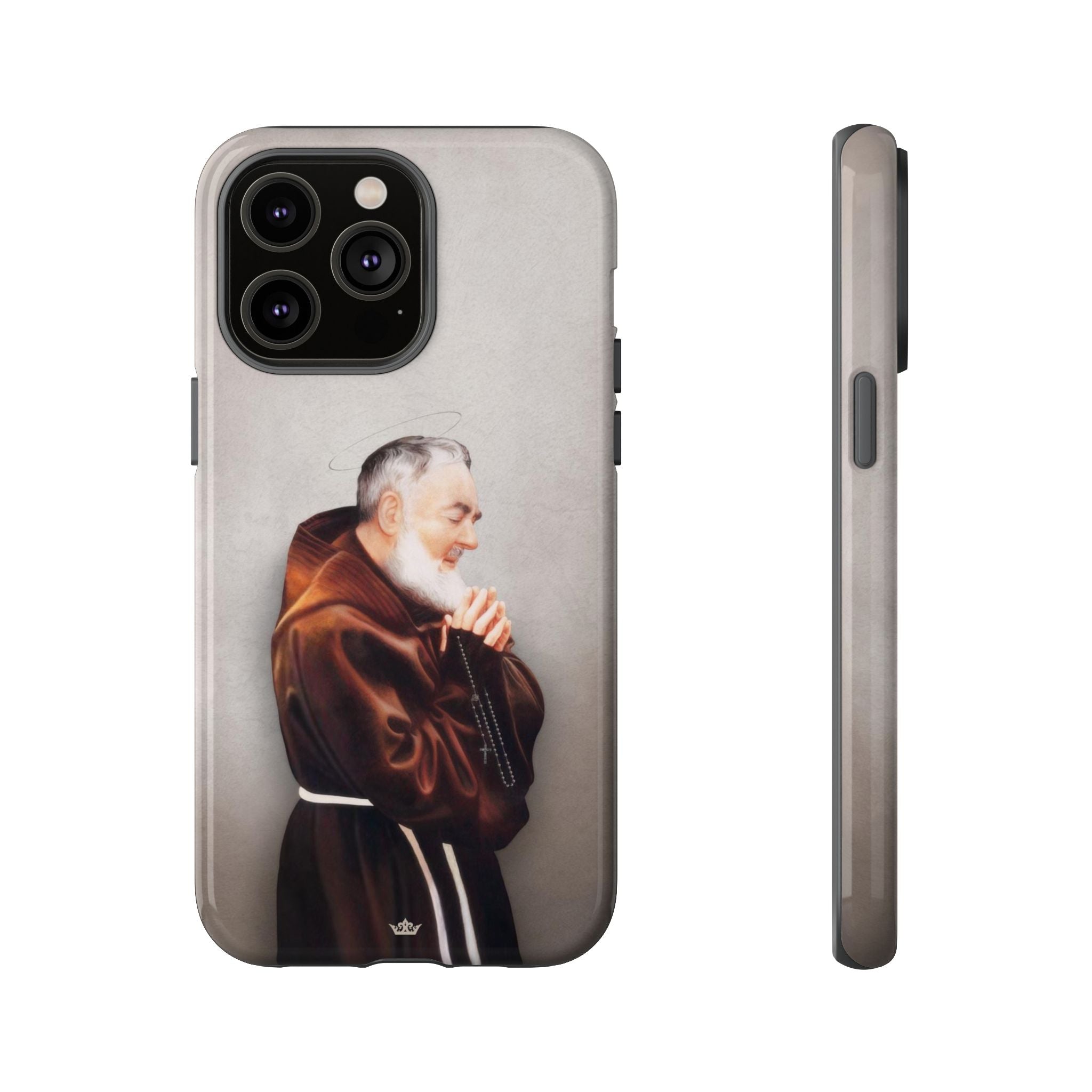 St. Padre Pio Hard Phone Case (Light)