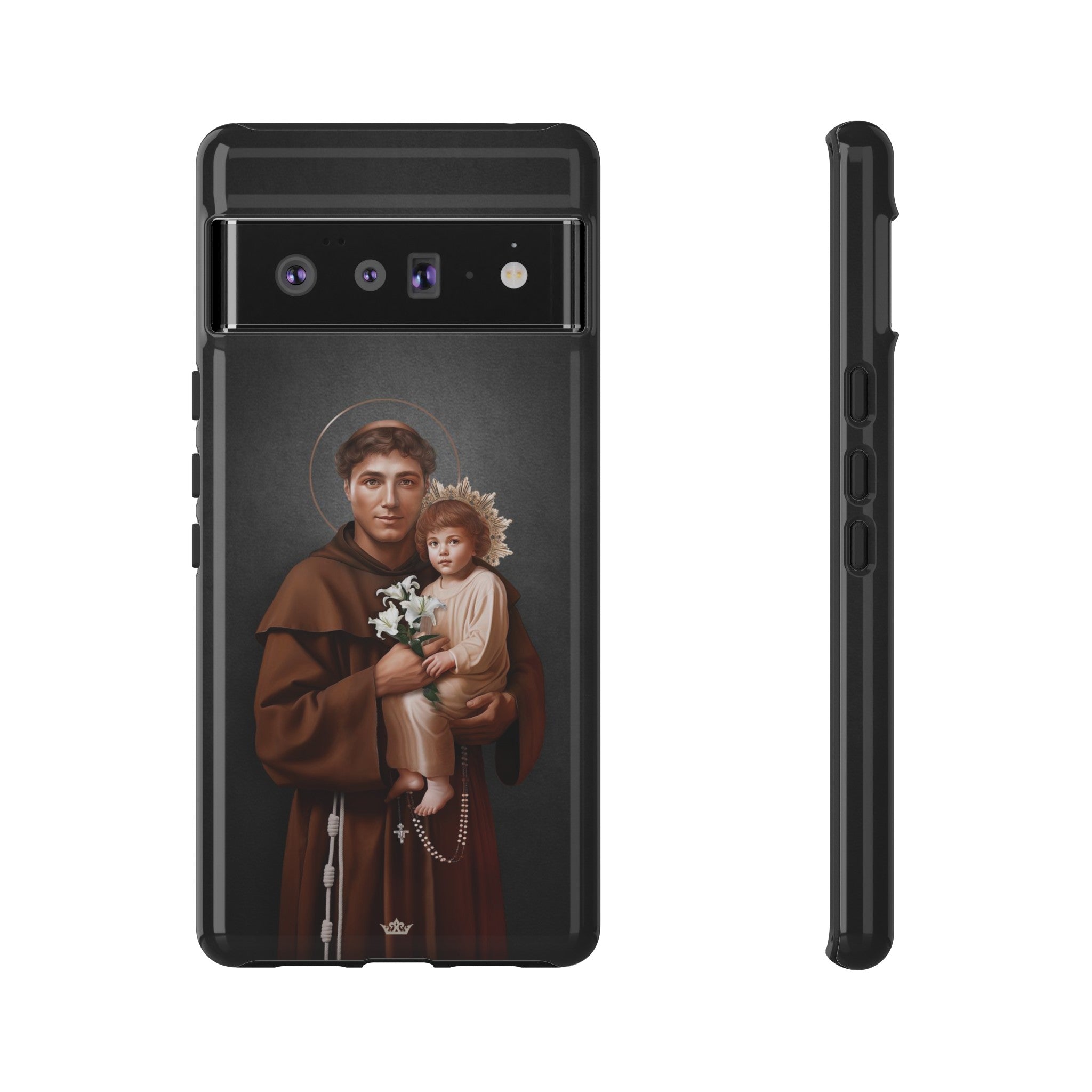 St. Anthony of Padua Hard Phone Case (Dark)