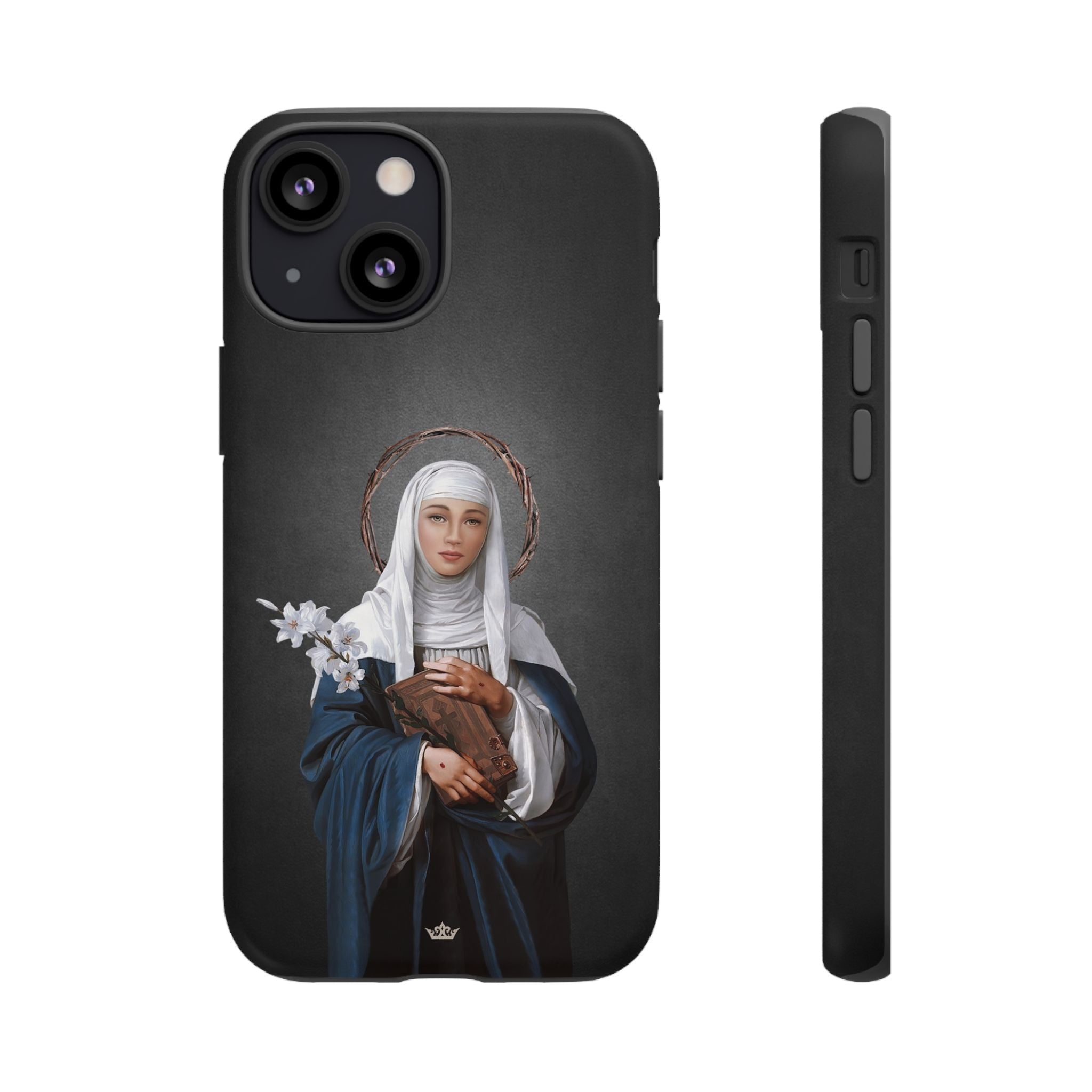 St. Catherine of Siena Hard Phone Case (Dark)