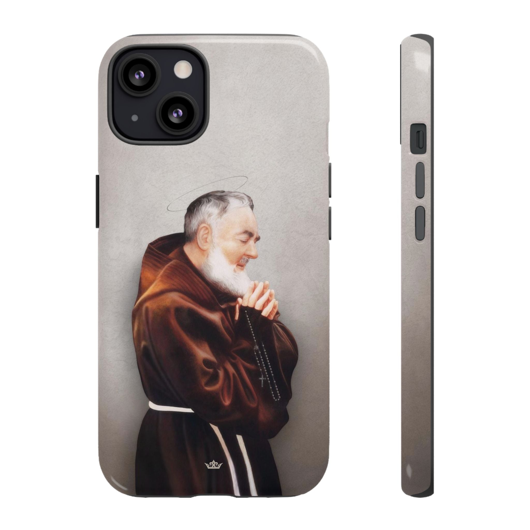 St. Padre Pio Hard Phone Case (Light)