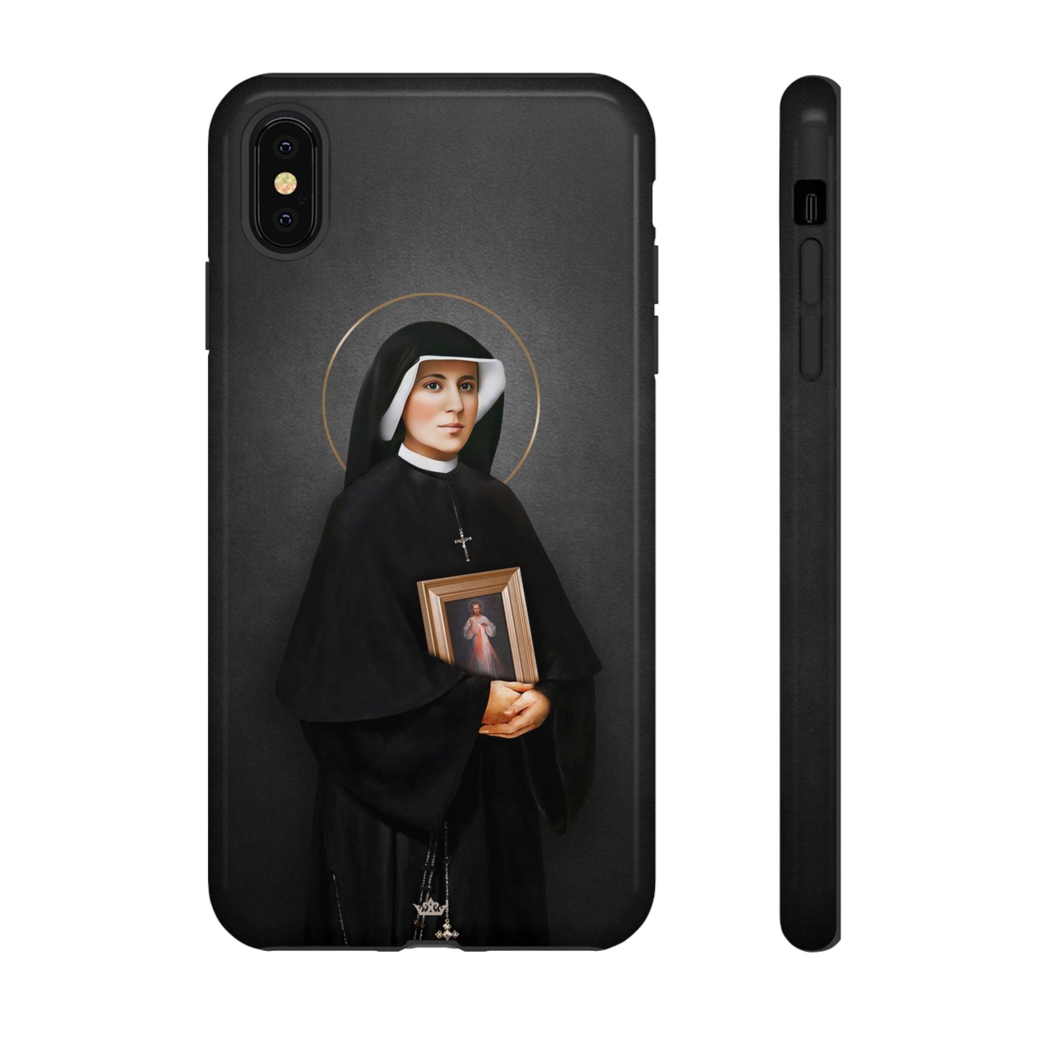 St. Faustina Hard Phone Case (Dark)