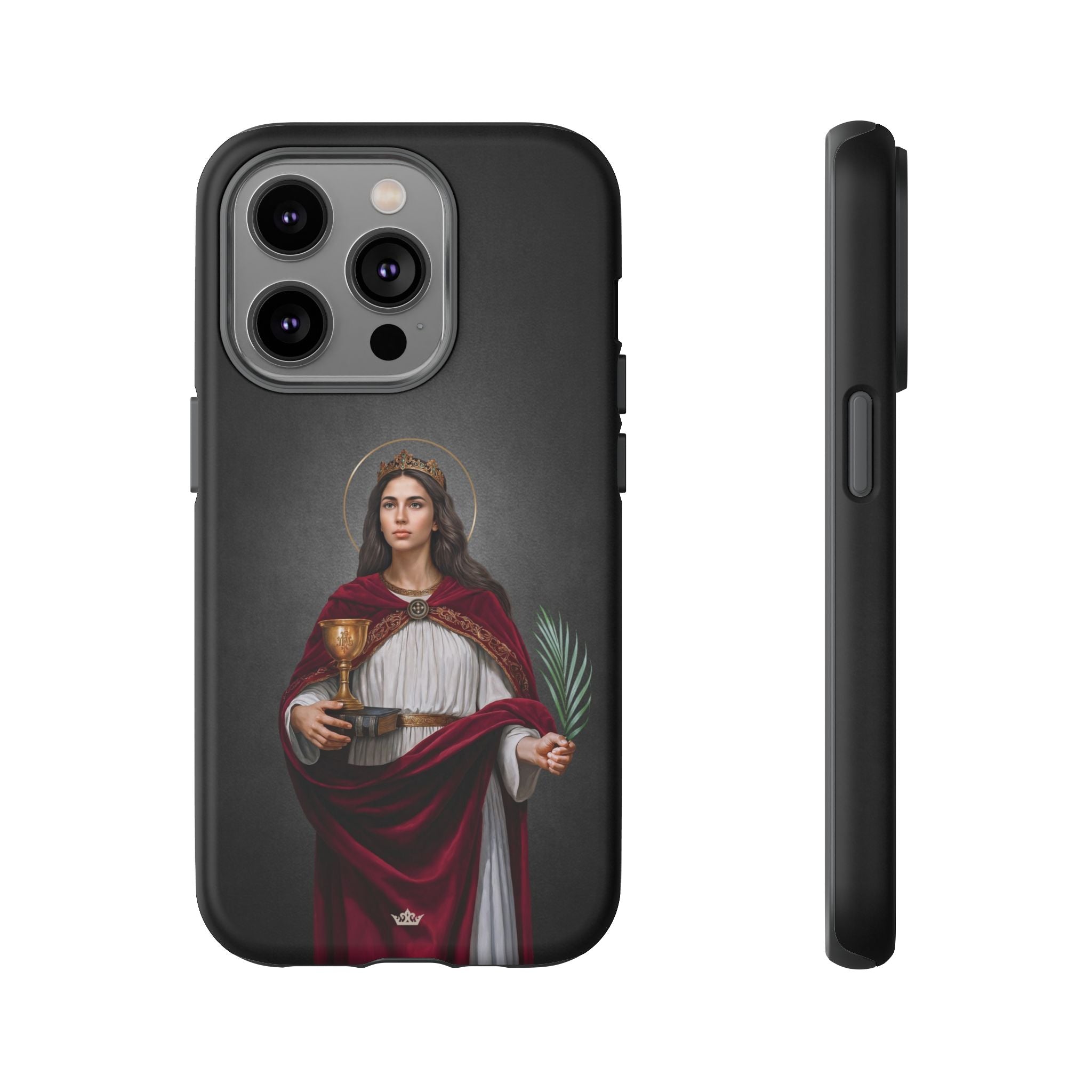 St. Barbara Hard Phone Case (Dark)