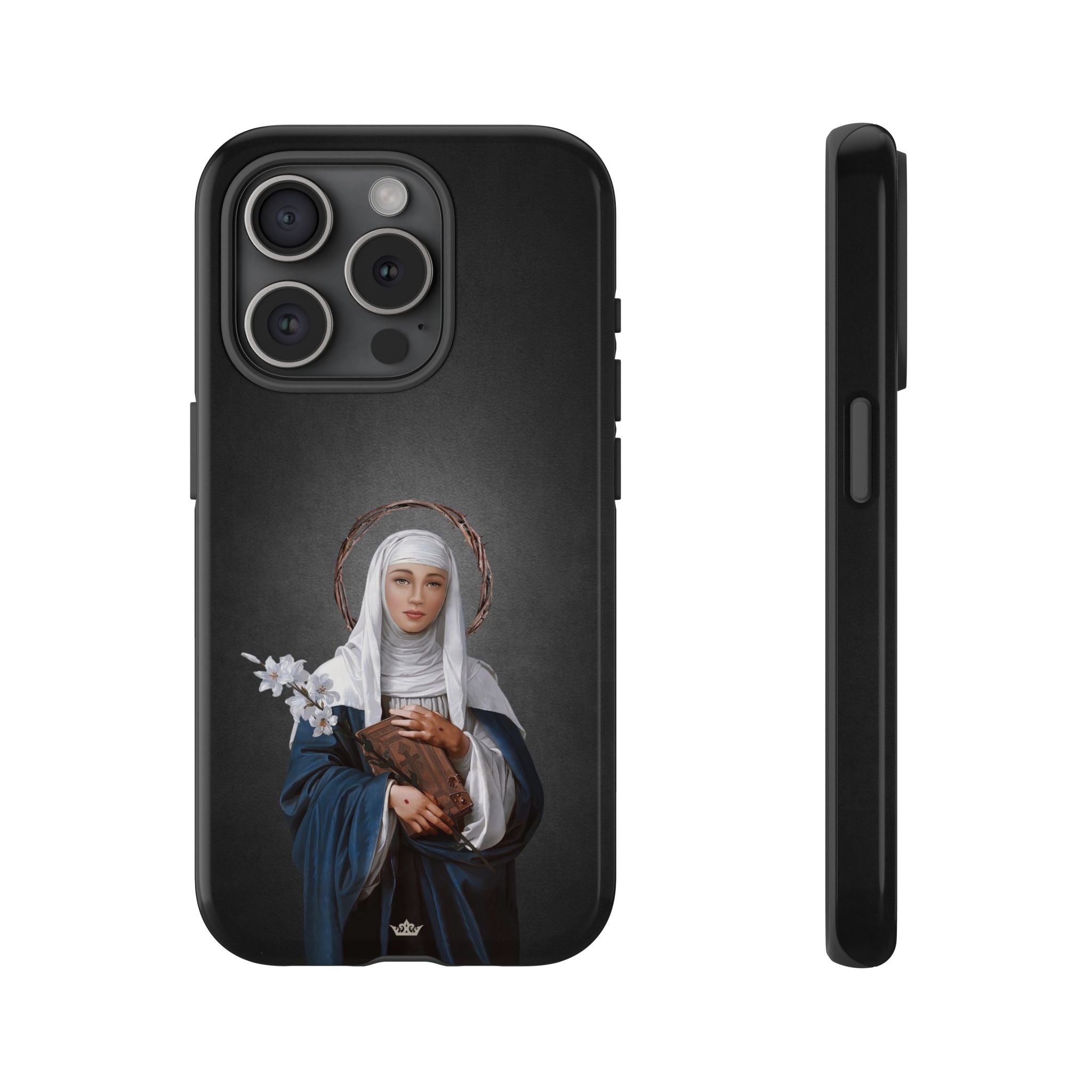 St. Catherine of Siena Hard Phone Case (Dark)