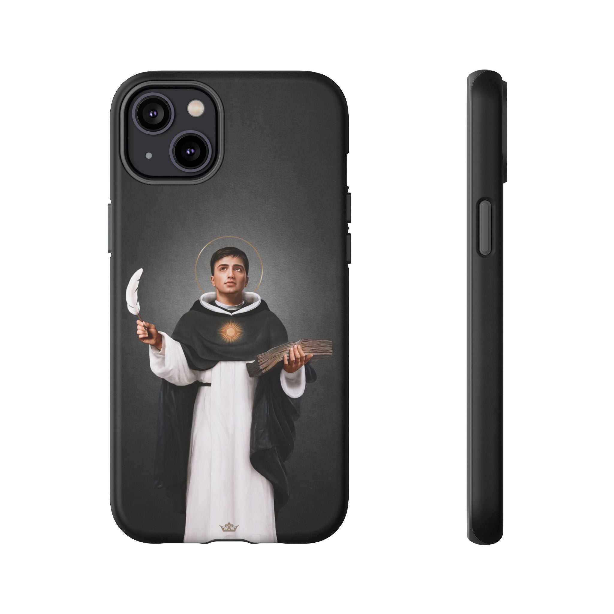 St. Thomas Aquinas Hard Phone Case (Dark)