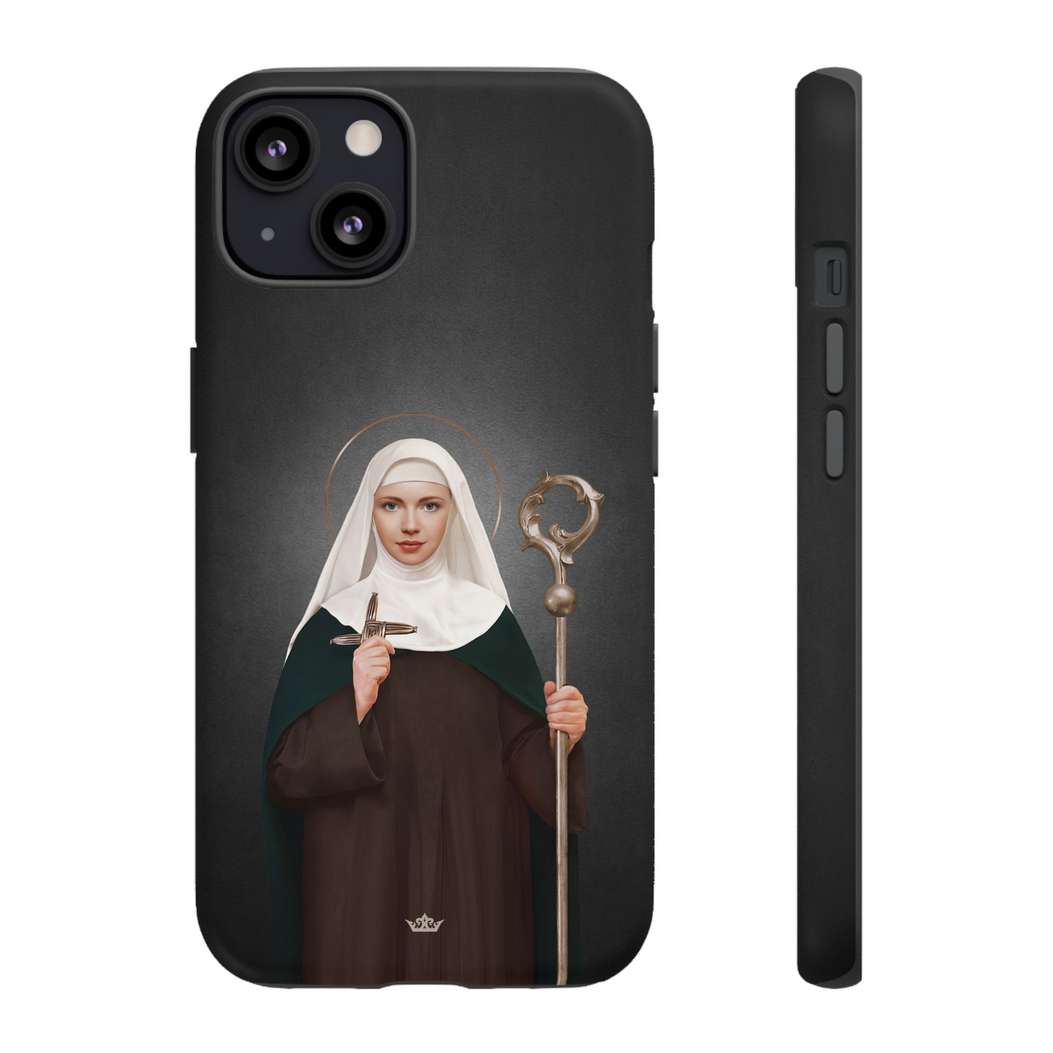 St. Brigid of Ireland Hard Phone Case (Dark)