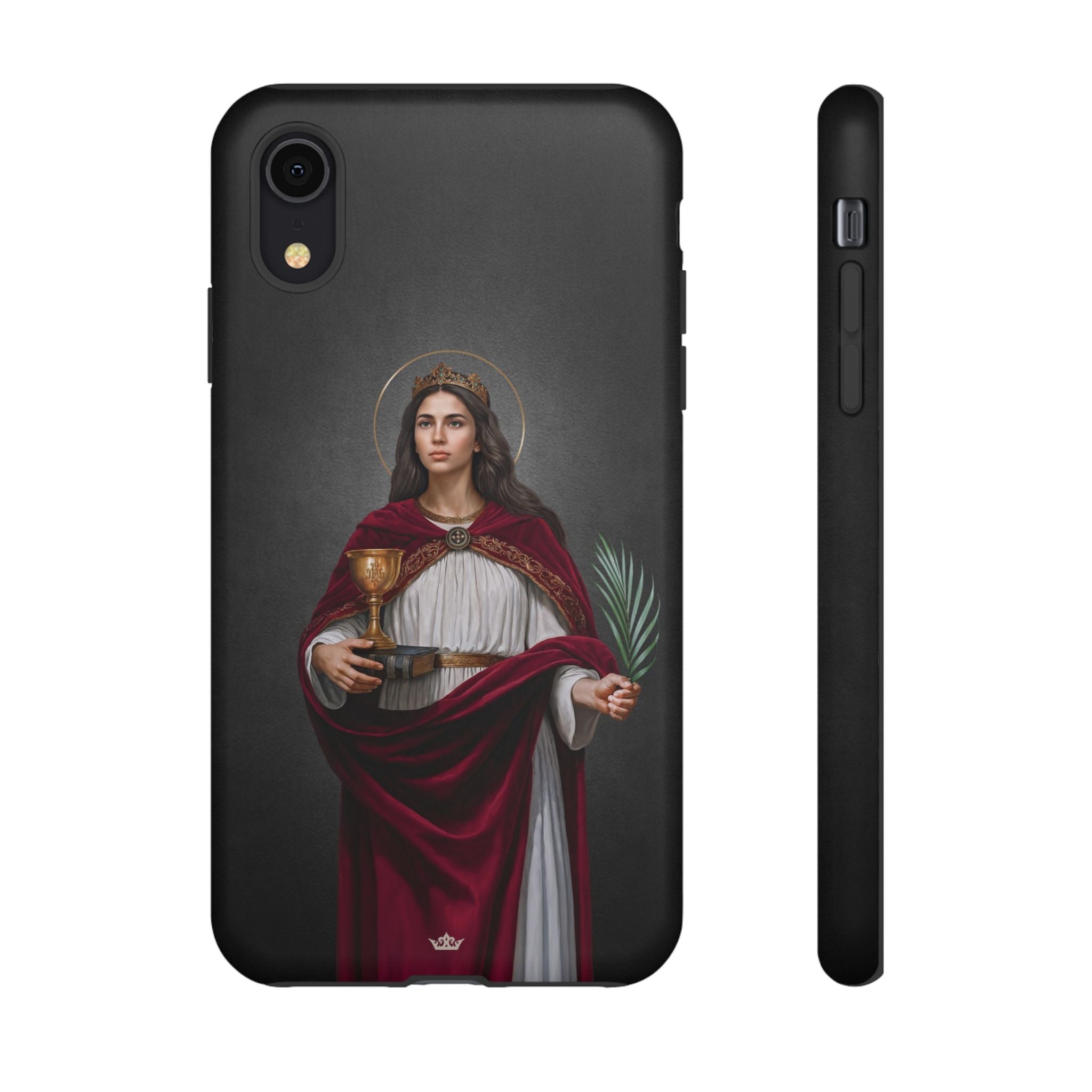 St. Barbara Hard Phone Case (Dark)