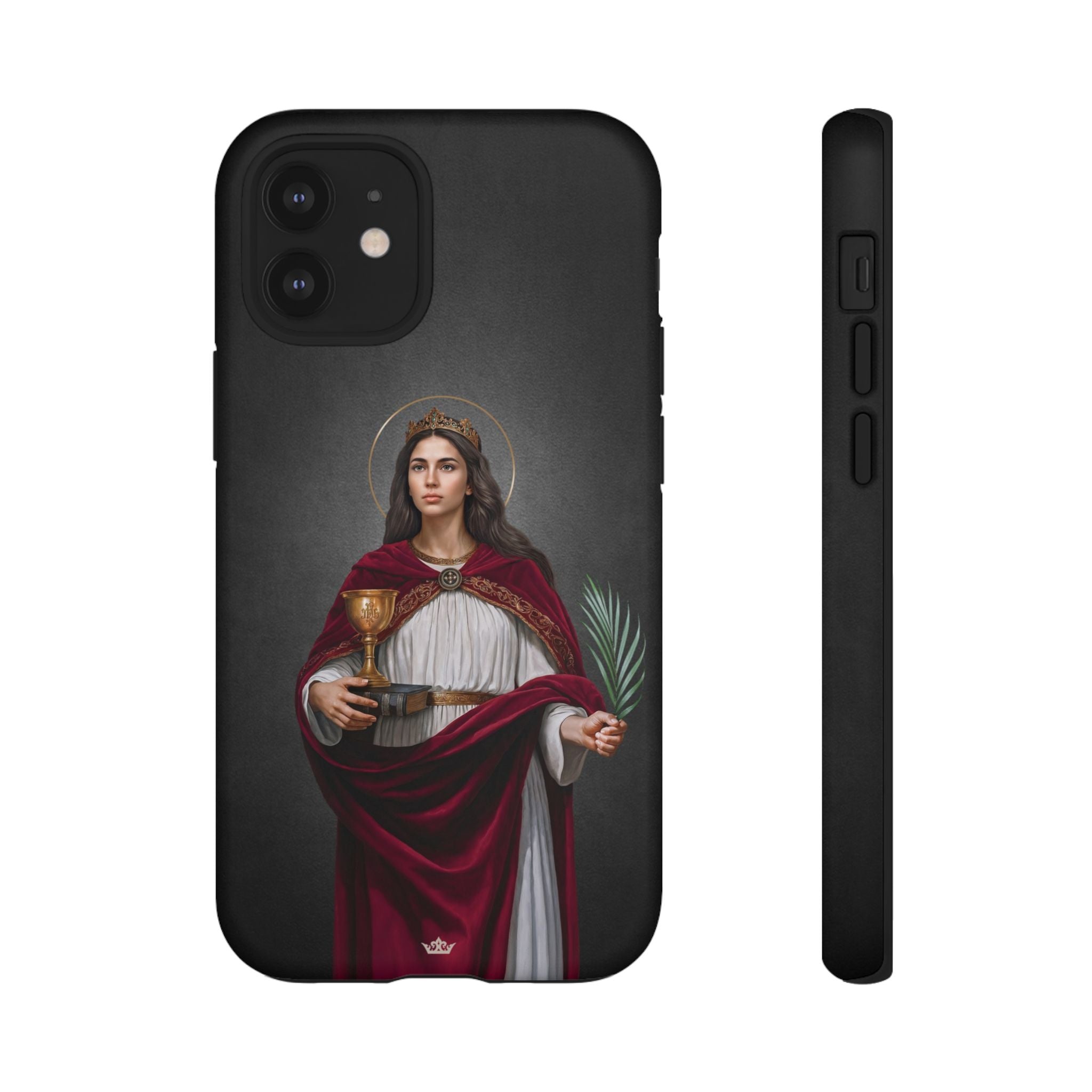 St. Barbara Hard Phone Case (Dark)