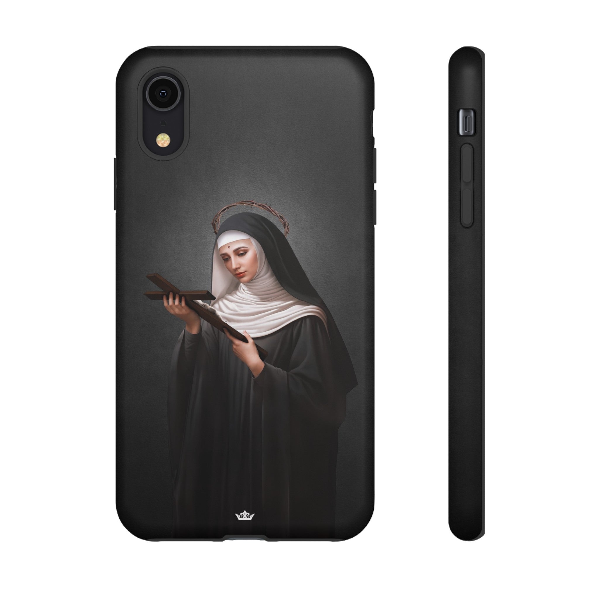 St. Rita of Cascia Hard Phone Case (Dark)