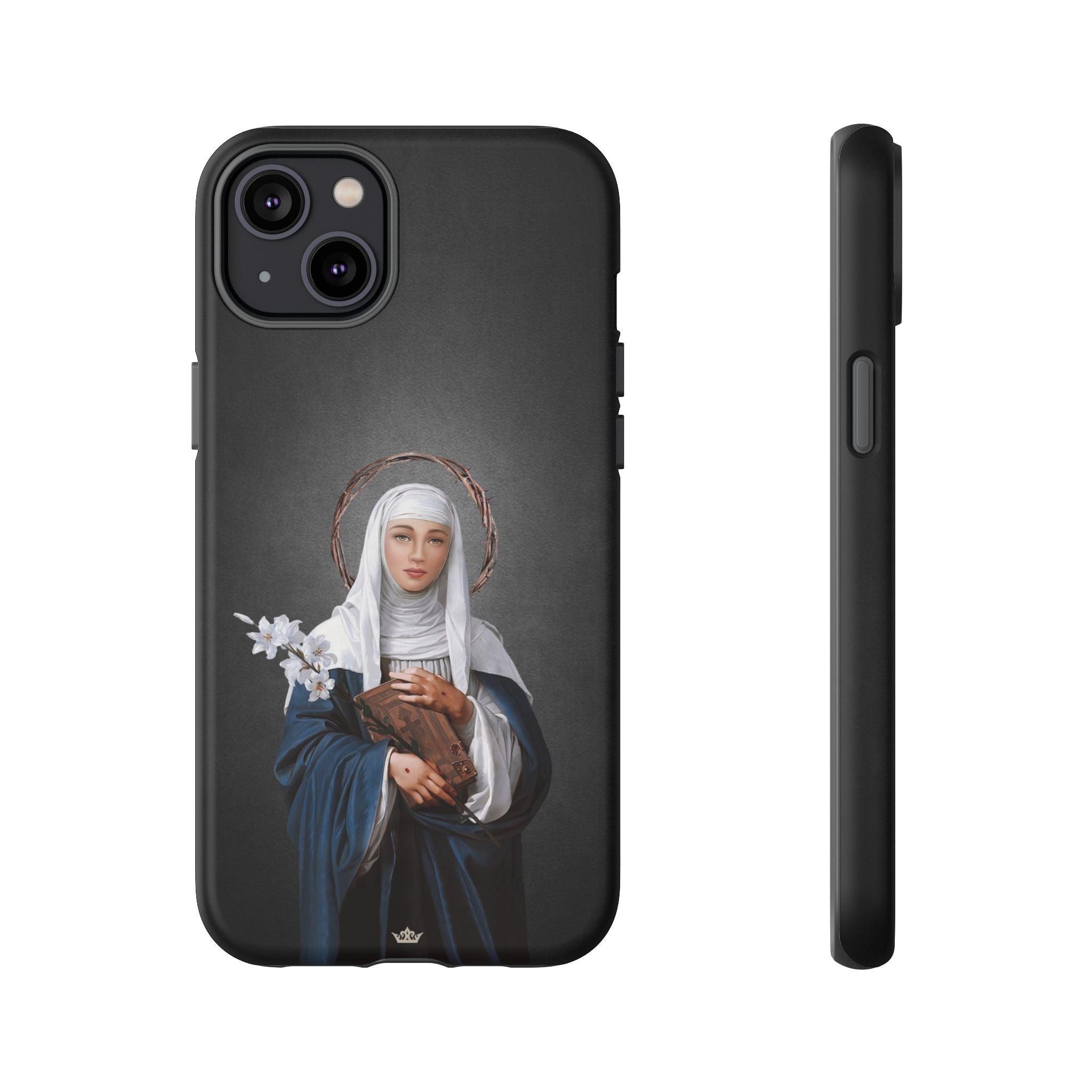 St. Catherine of Siena Hard Phone Case (Dark)