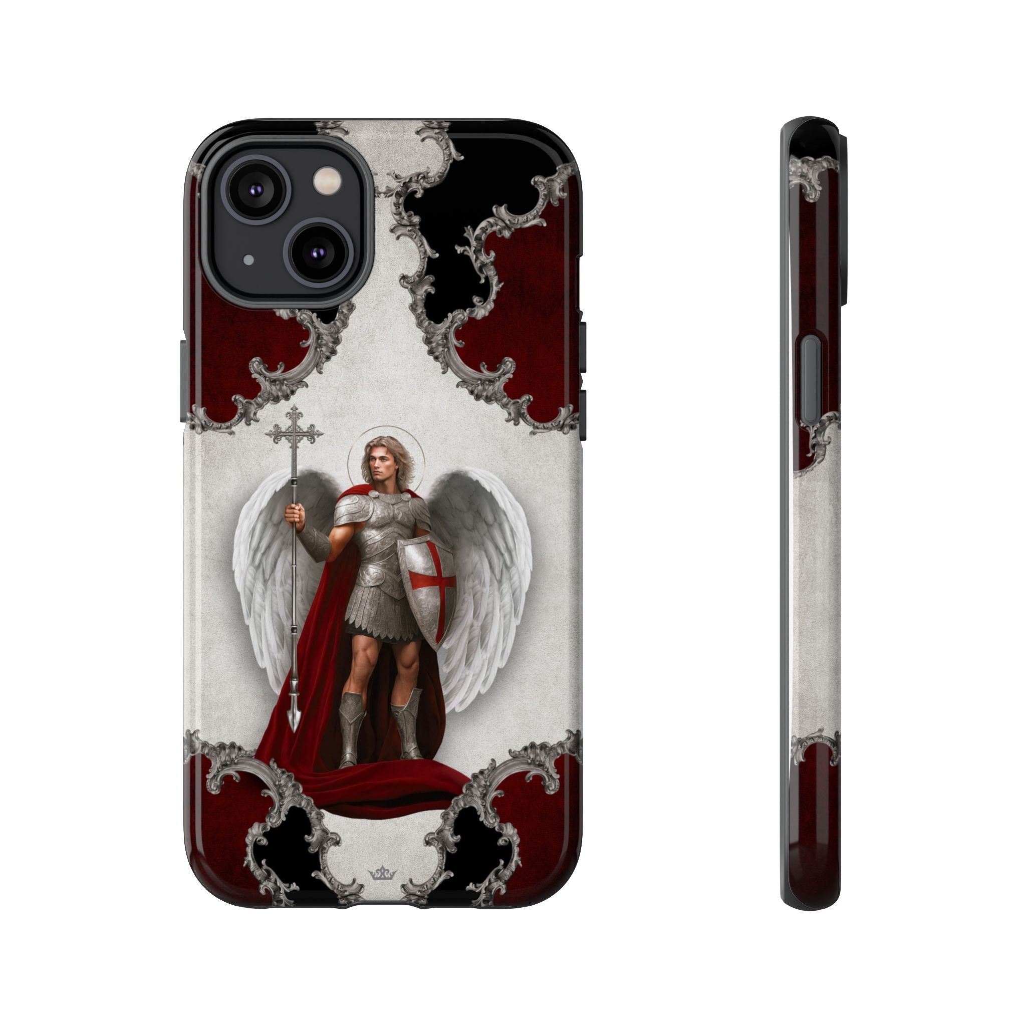 St. Michael the Archangel Victorious Hard Phone Case (Baroque)