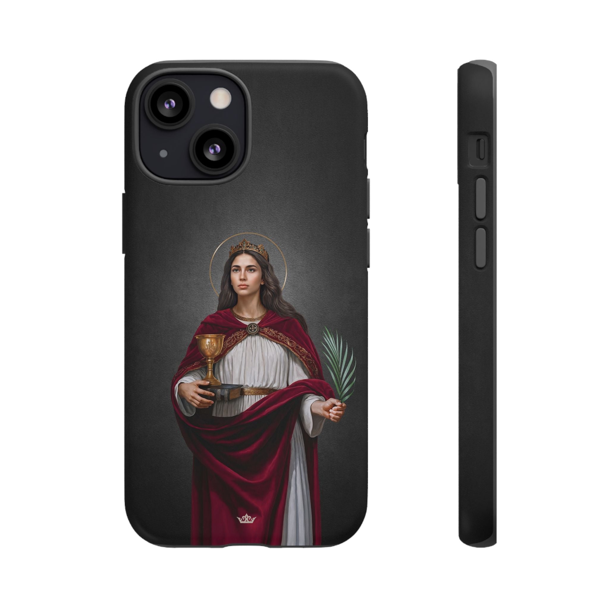 St. Barbara Hard Phone Case (Dark)