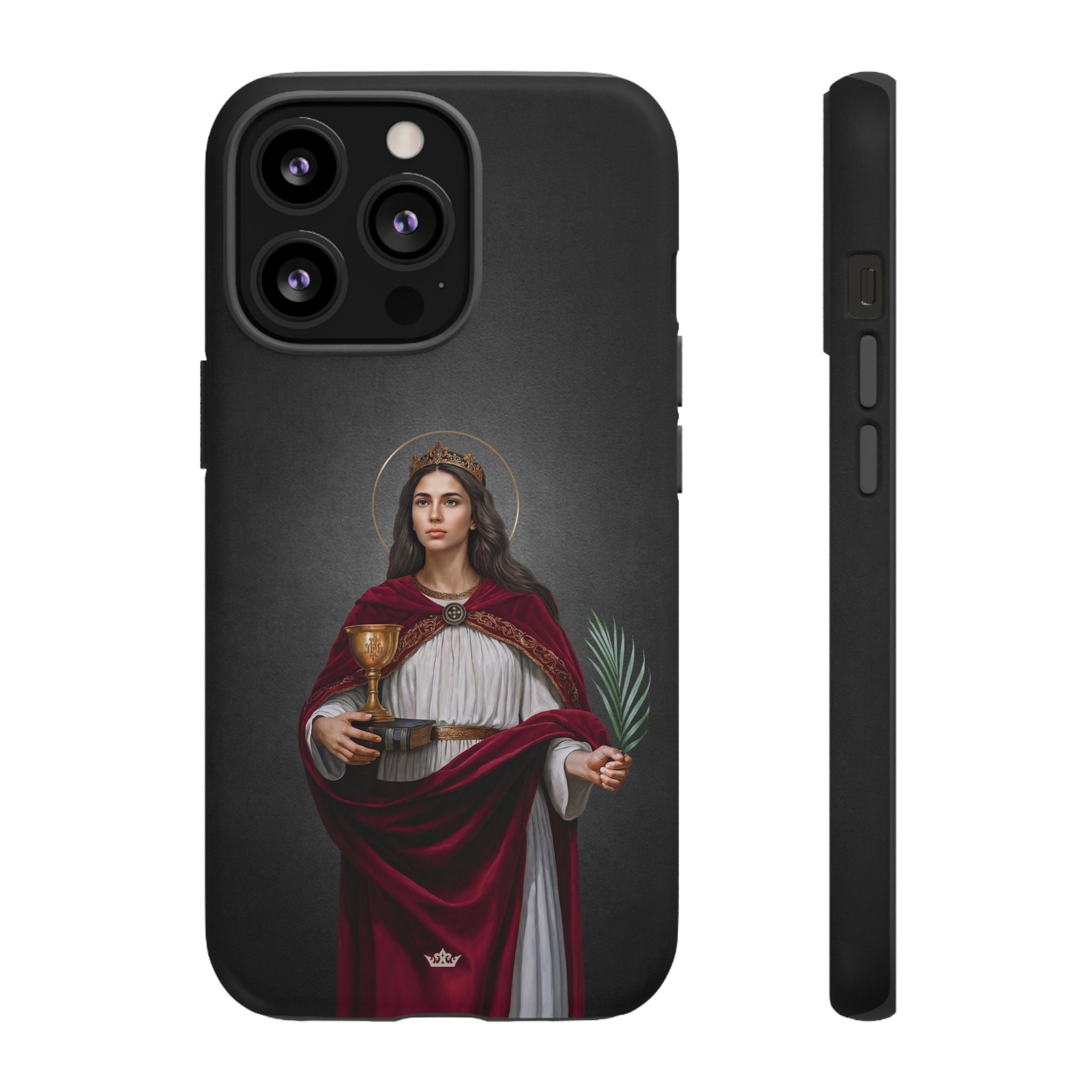 St. Barbara Hard Phone Case (Dark)