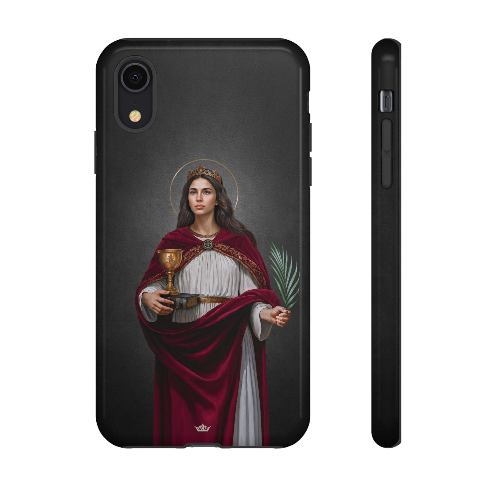 St. Barbara Hard Phone Case (Dark)