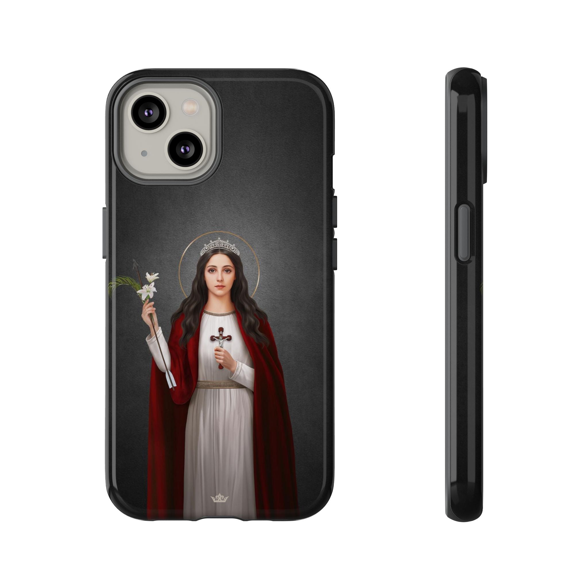 St. Philomena Hard Phone Case (Dark)