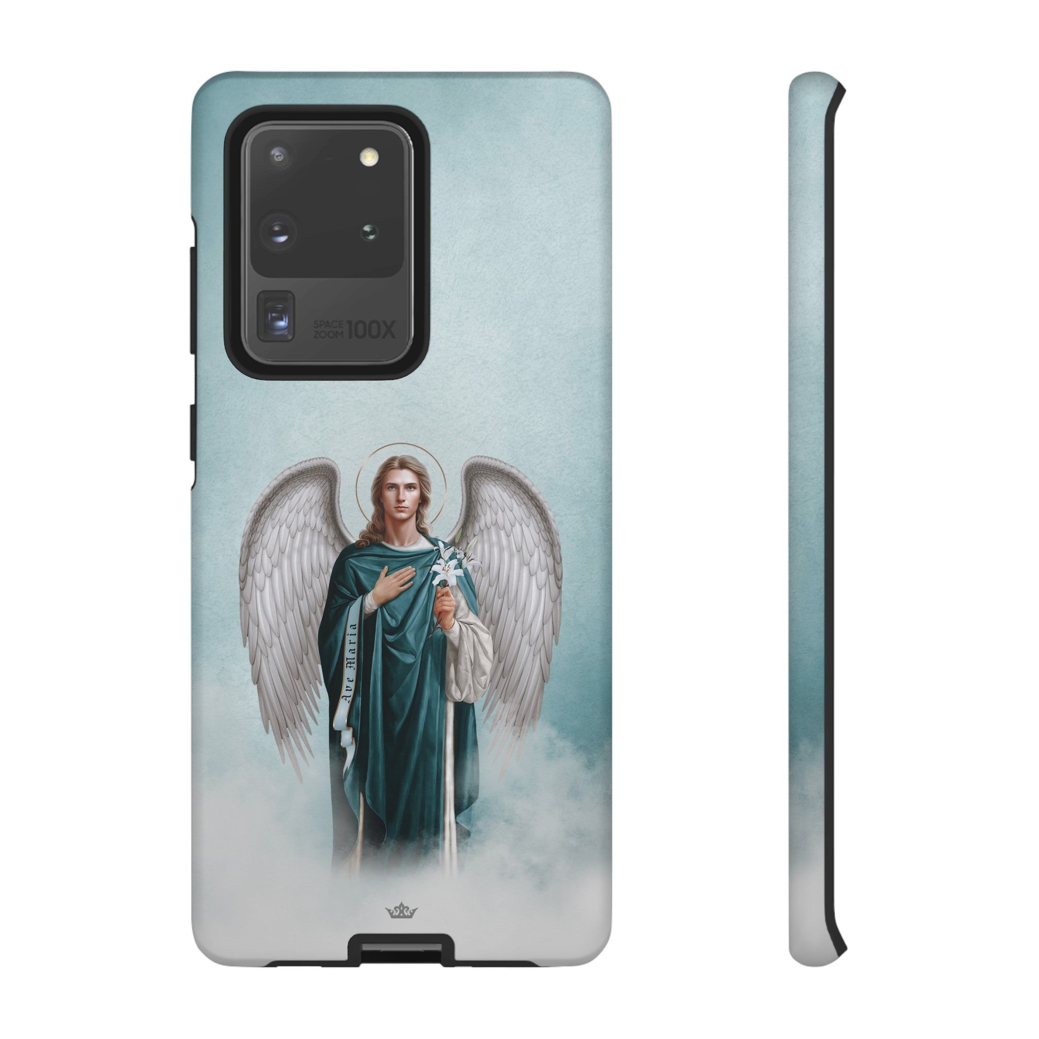 St. Gabriel the Archangel Hard Phone Case (Blue)