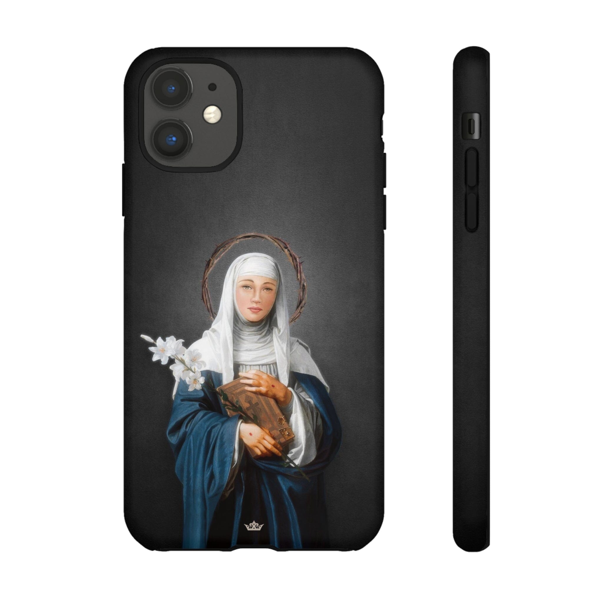 St. Catherine of Siena Hard Phone Case (Dark)