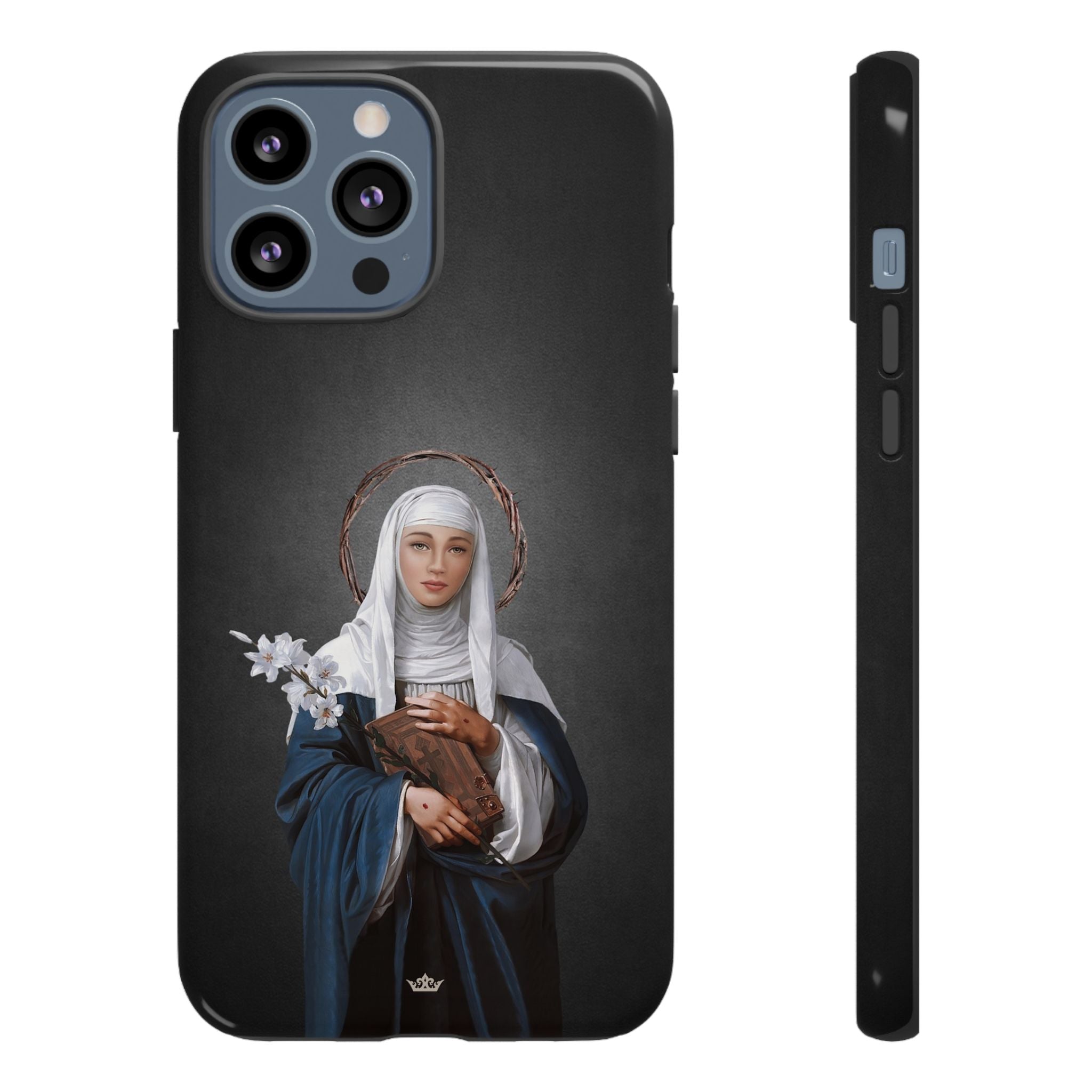 St. Catherine of Siena Hard Phone Case (Dark)