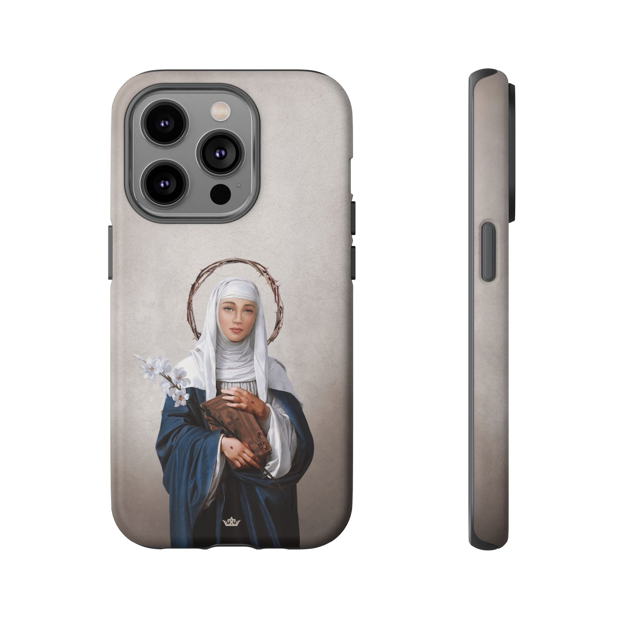 St. Catherine of Siena Hard Phone Case (Light)